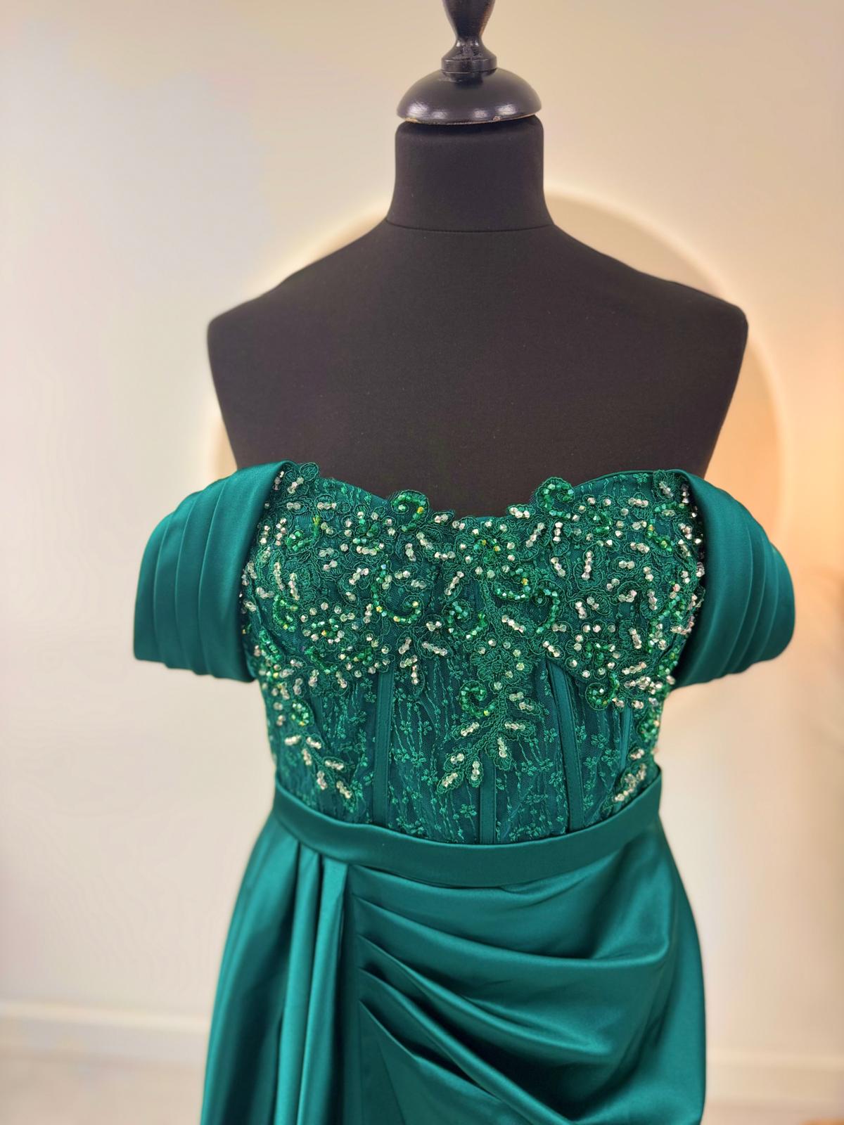 Robe de soirée émeraude