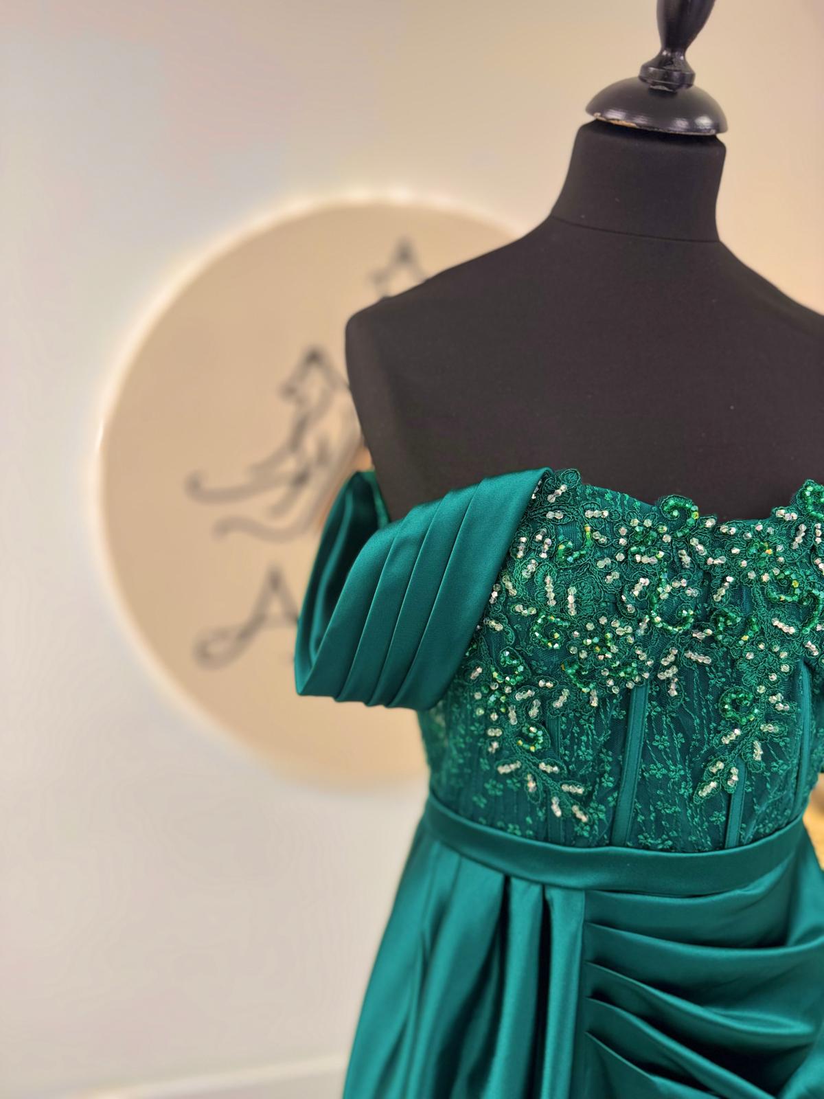 Robe de soirée émeraude