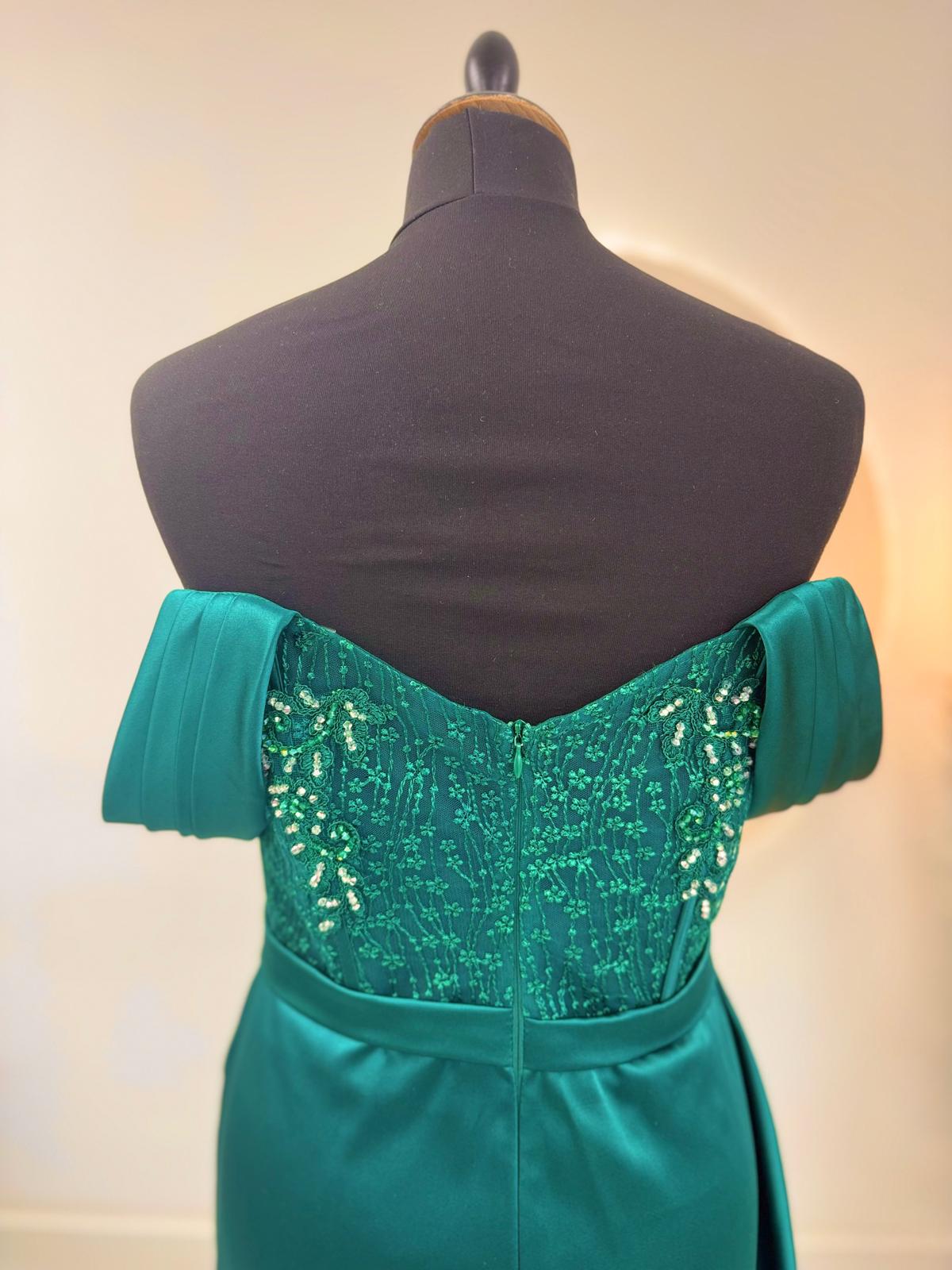 Robe de soirée émeraude