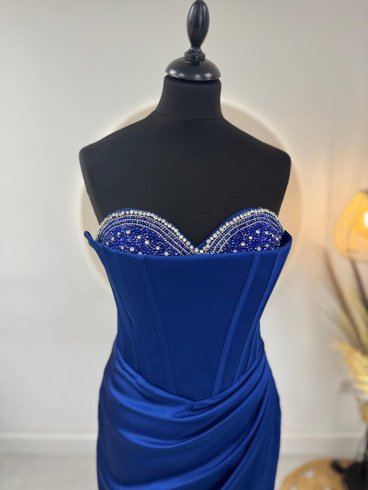 Robe de soirée bleue