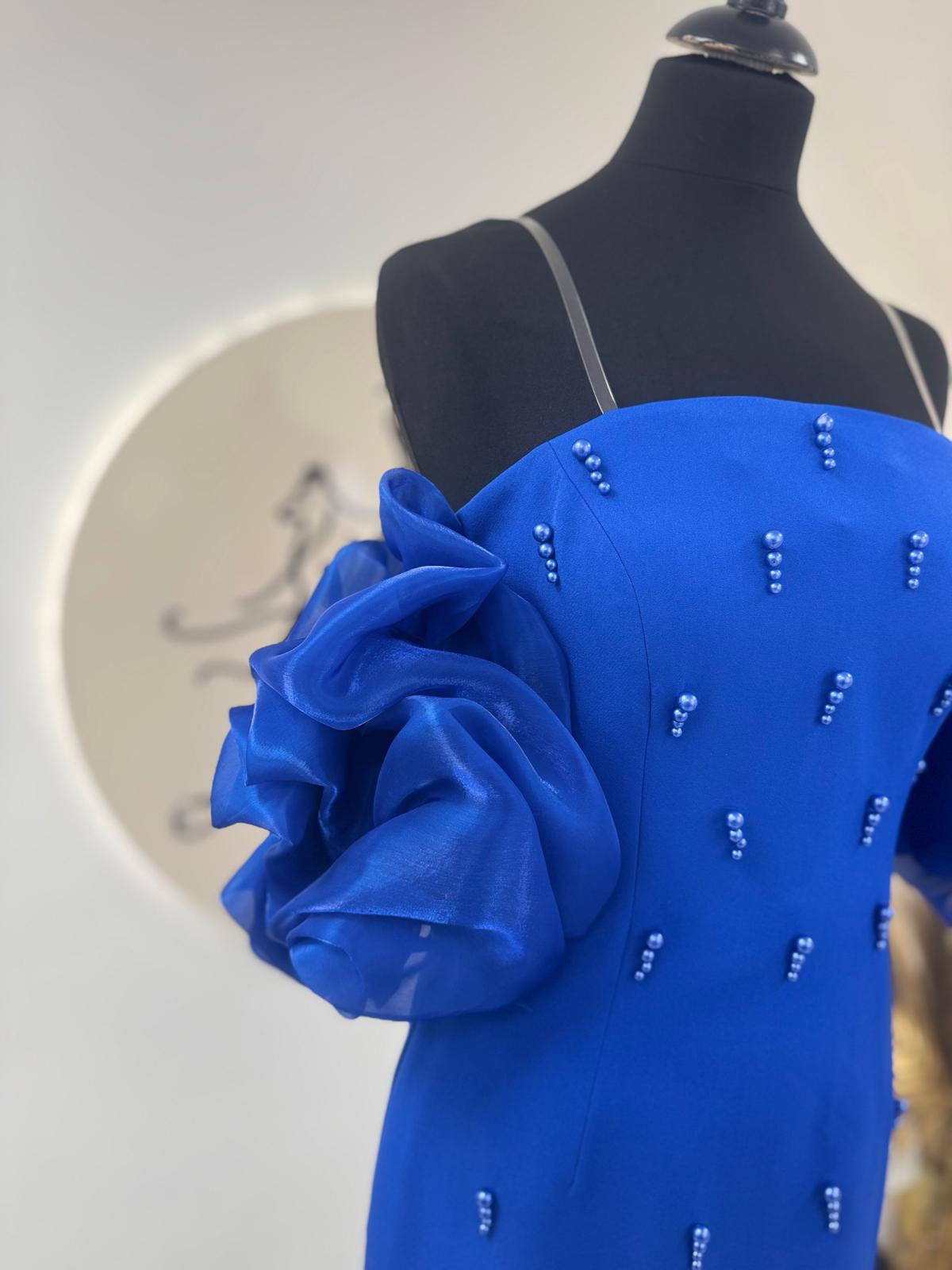 Robe de soirée bleue