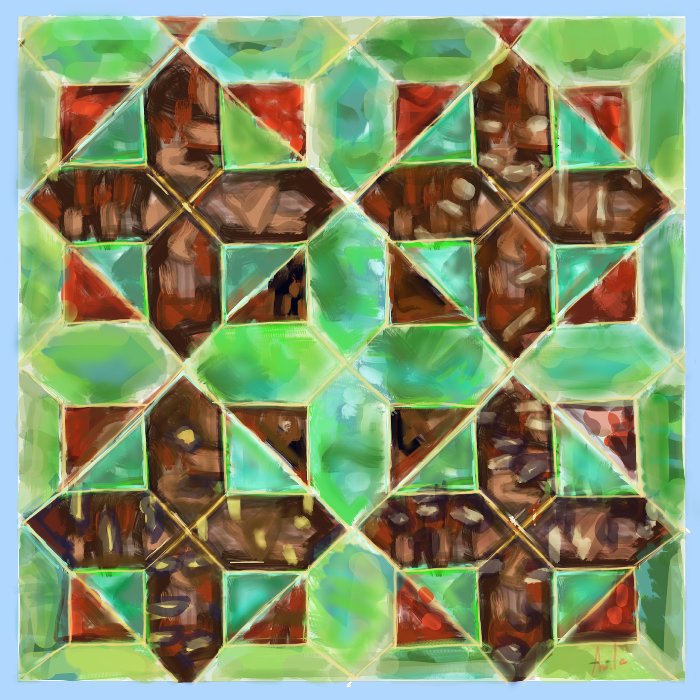 Azulejo antiguo decorativo 