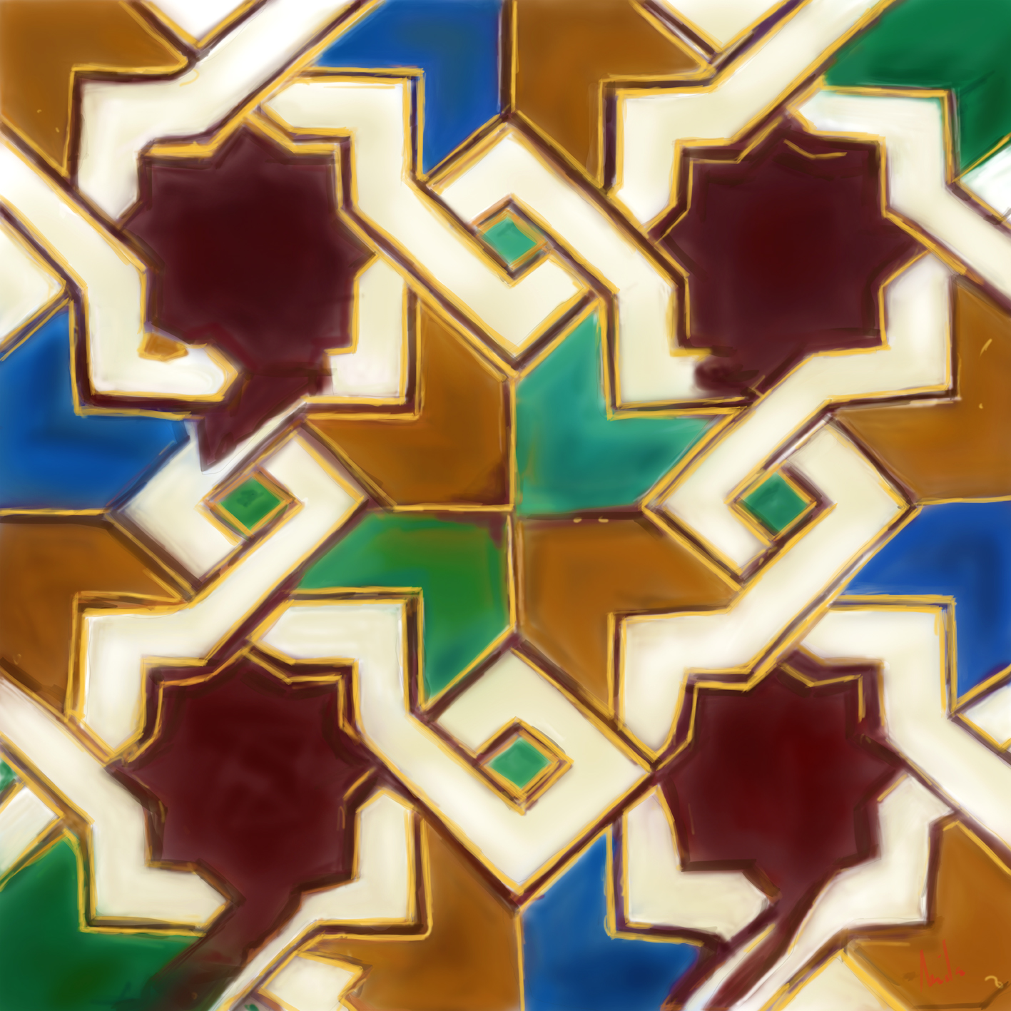 Azulejo antiguo decorativo 