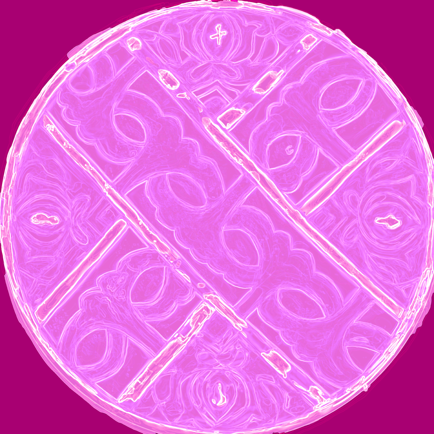 Plato de cerámica decorativa 