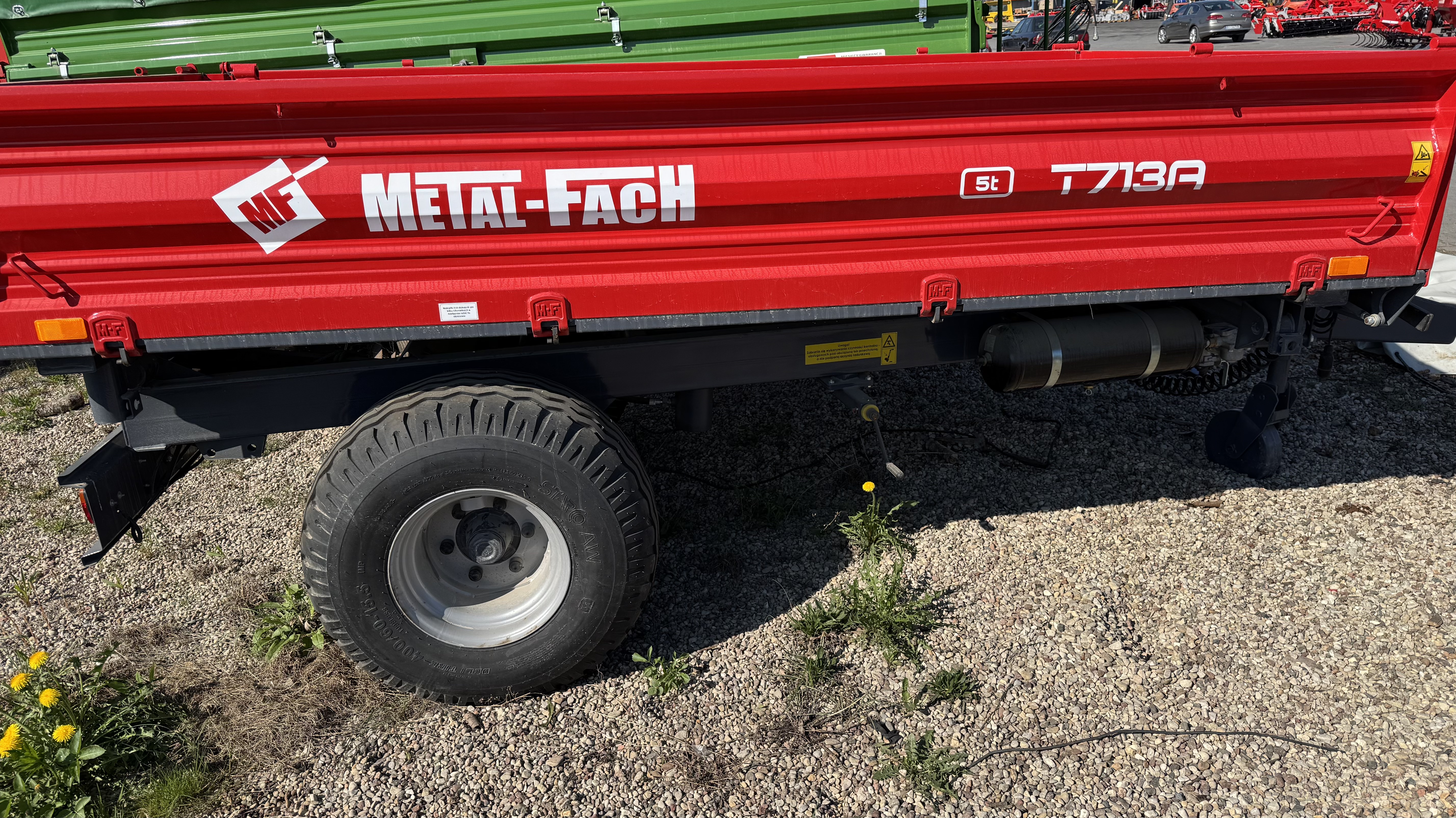 Puspriekabės "Metal-Fach T713A, T957/1", 5000 kg