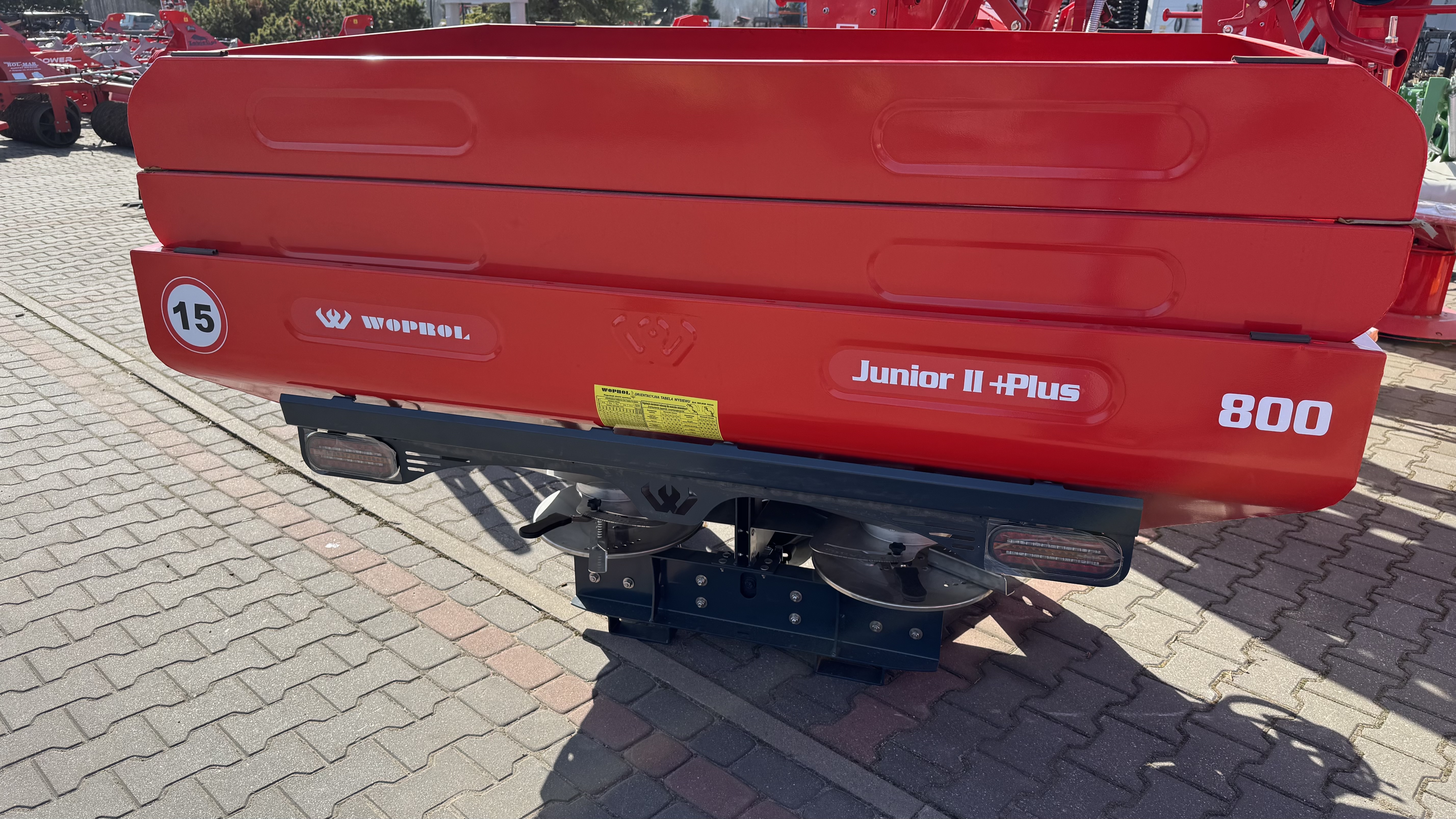 Dviejų diskų trąšų barstytuvas WOPROL JUNIOR II PLUS