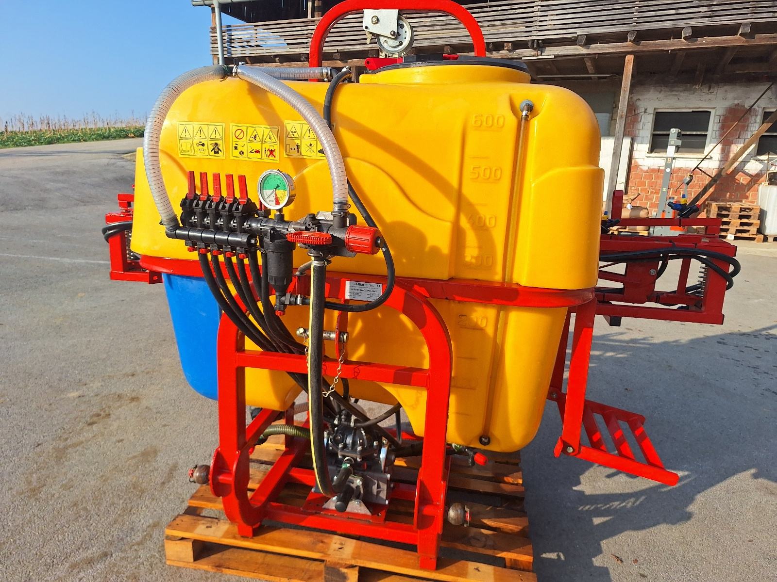Chemikalų purkštuvas "Jar-Met", 600 ltr 12m