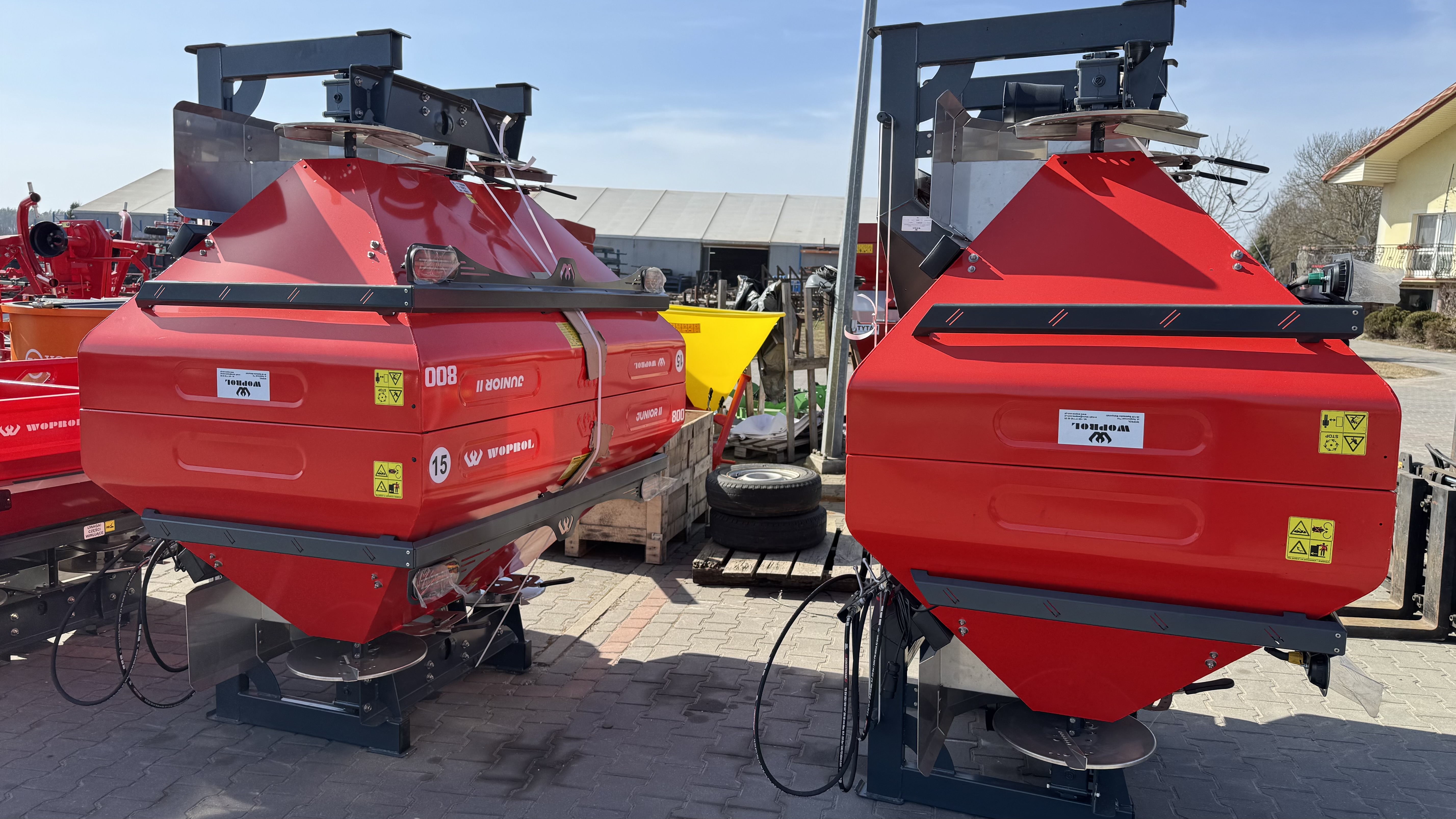 Dviejų diskų trąšų barstytuvas WOPROL JUNIOR II PLUS