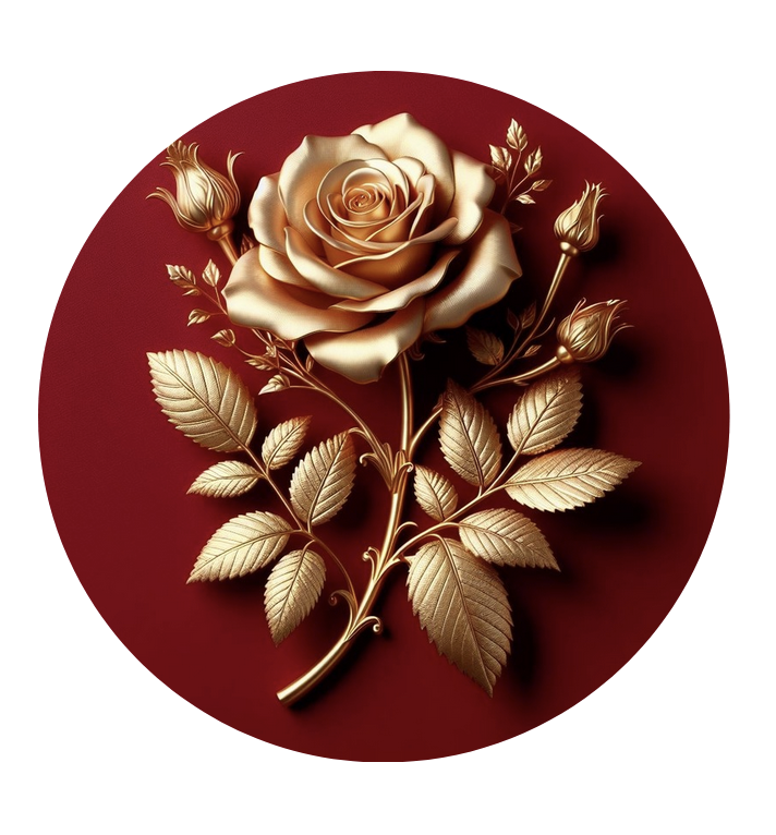 Pendentif Rose d'or