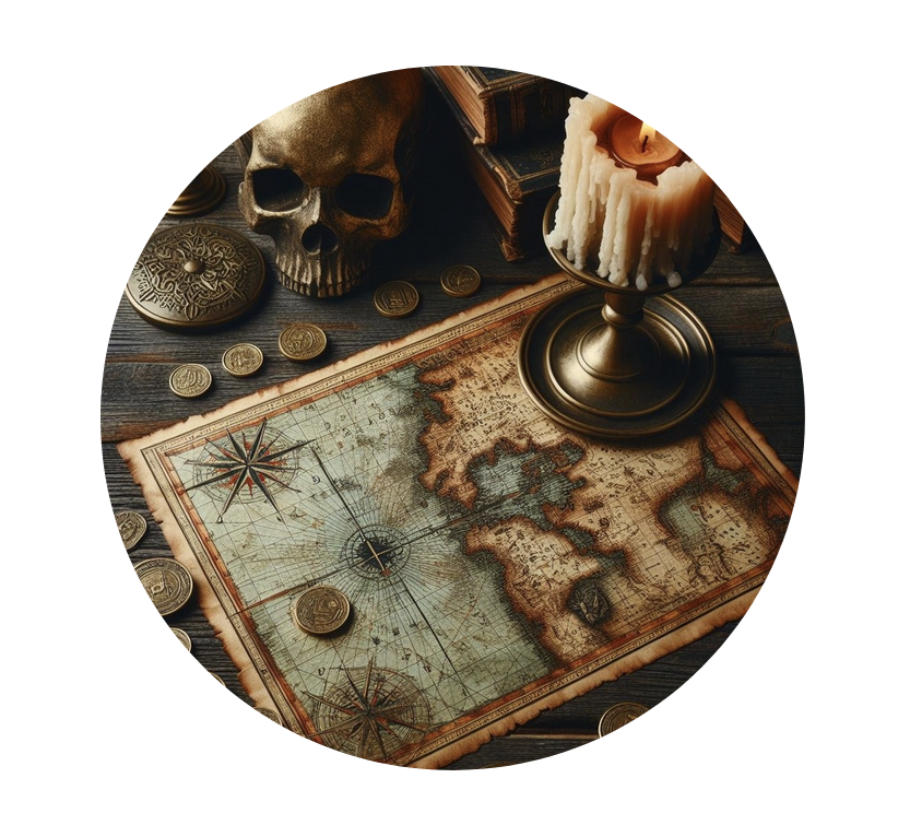 Pendentif Carte au trésor