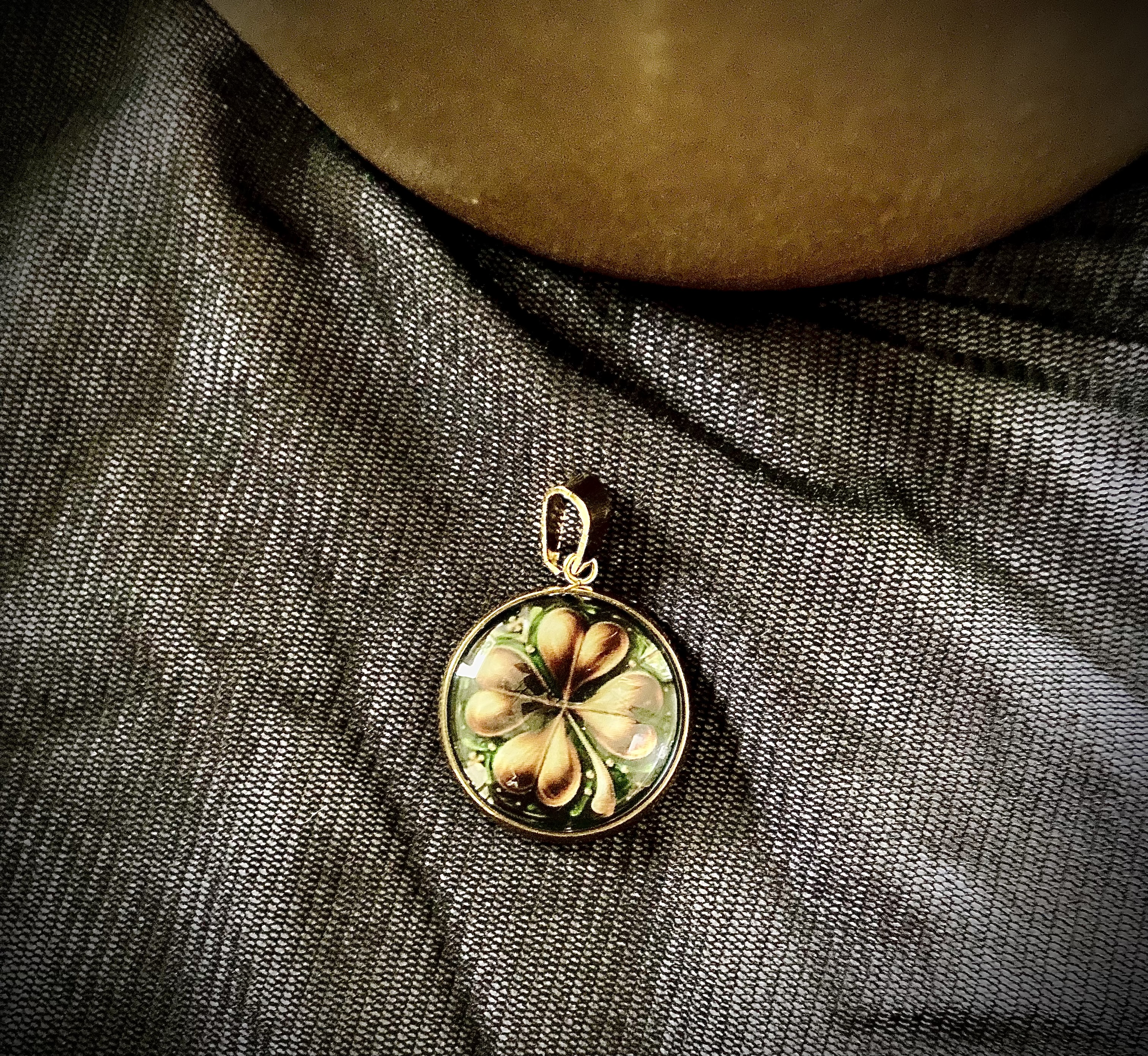 Pendentif Trèfle Or