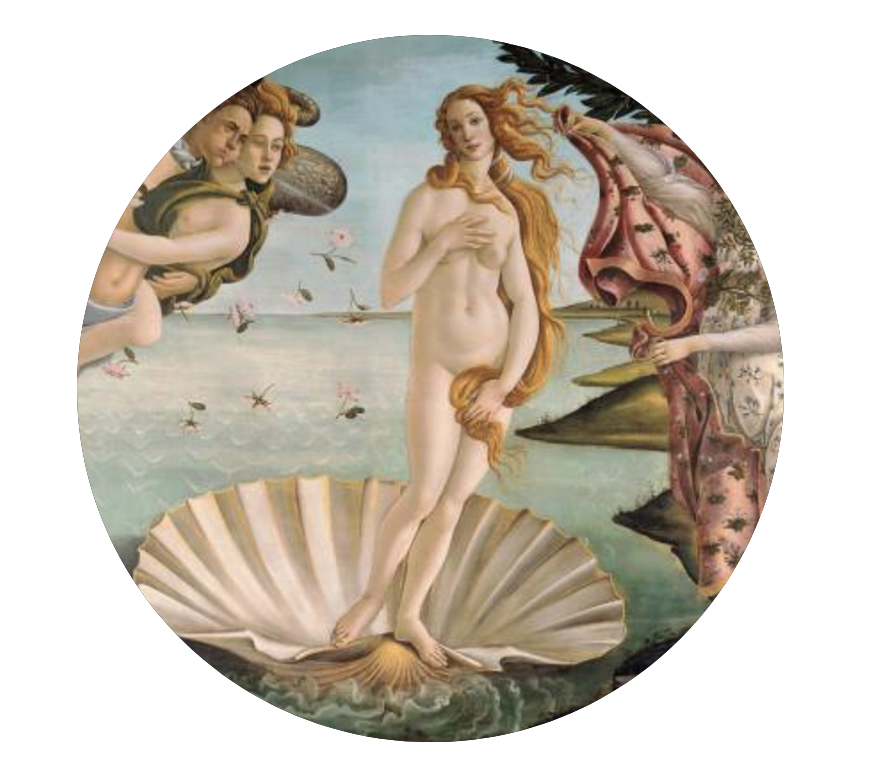 Pendentif La Naissance de Vénue by Botticelli