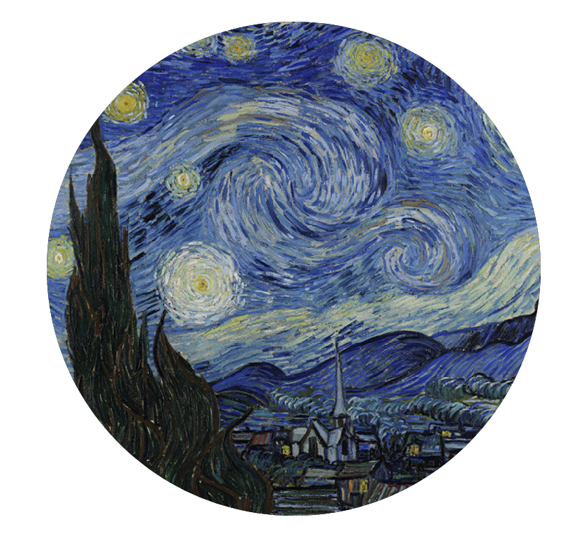 Pendentif La Nuit étoilée by Van Gogh