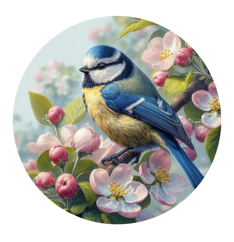 Pendentif Mésange bleue