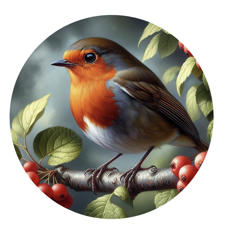 Pendentif Rouge-gorge