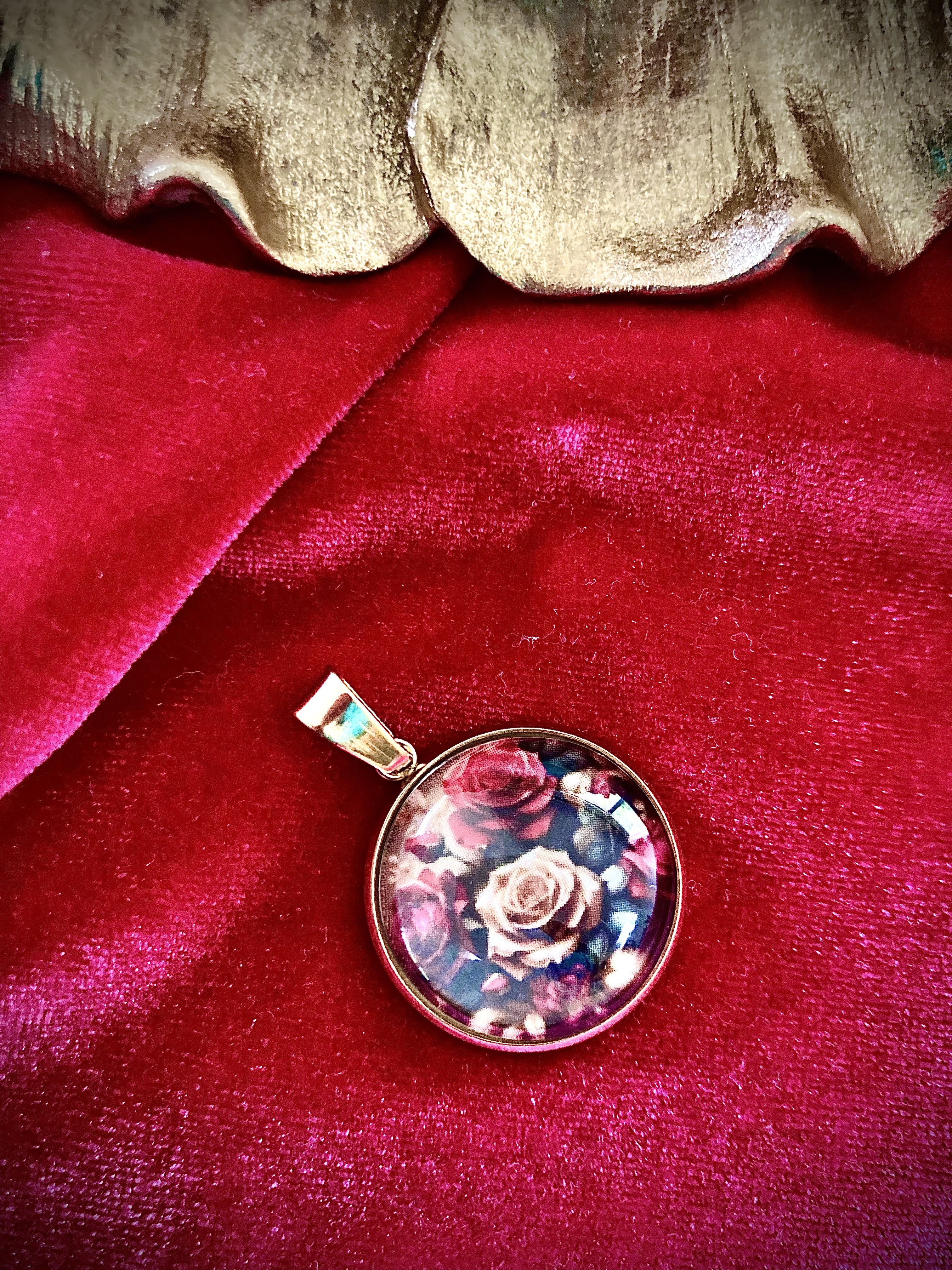 Pendentif Bouquet Red Gold