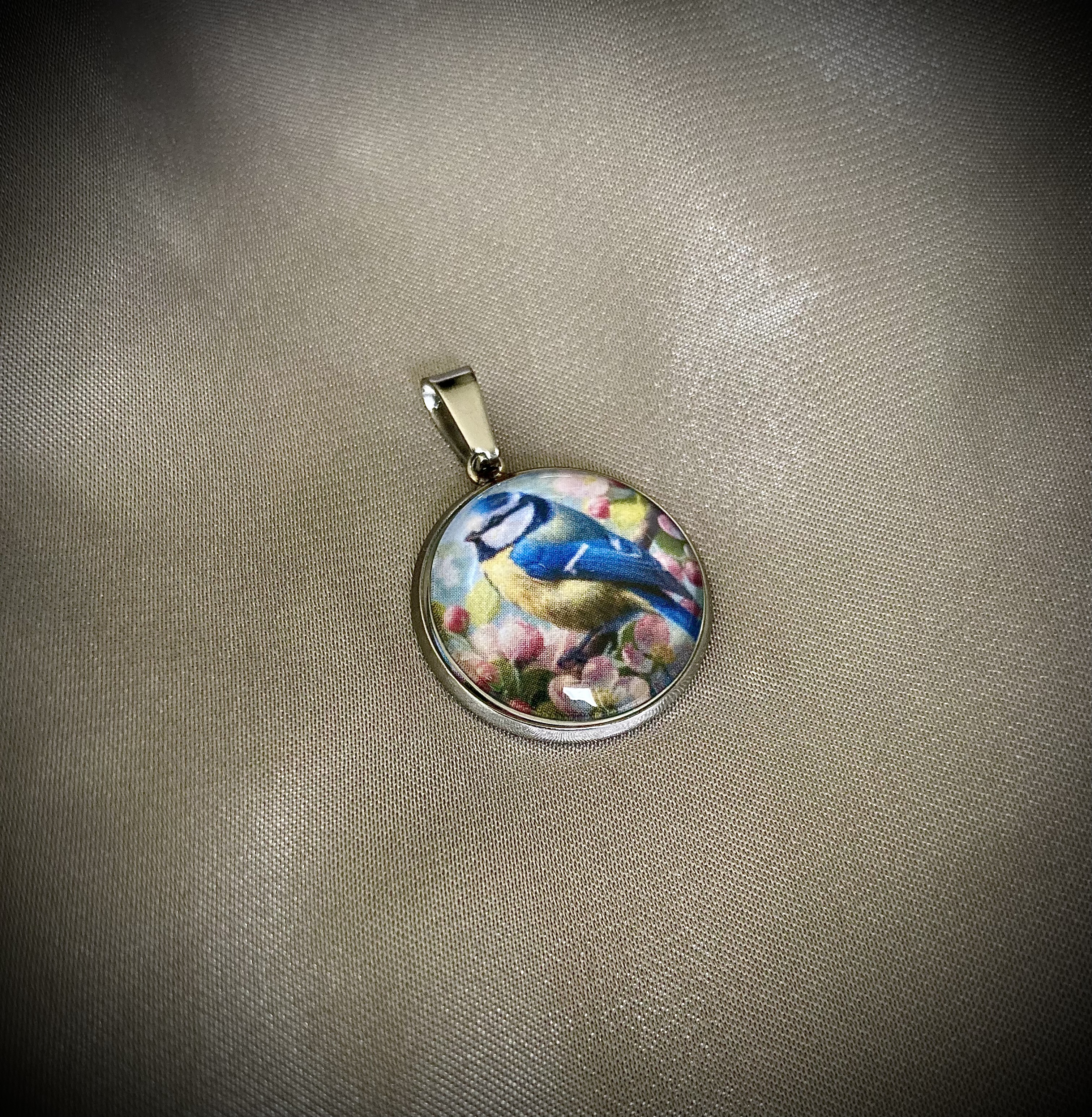 Pendentif Mésange bleue
