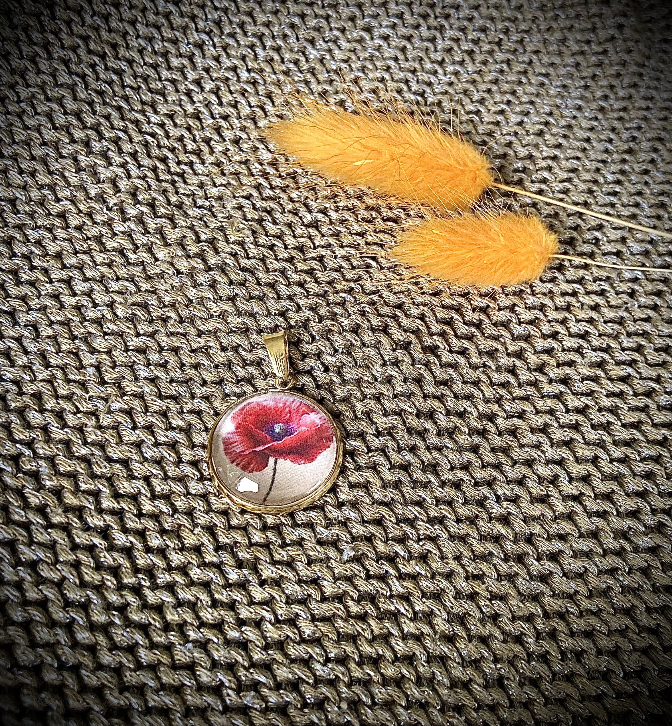 Pendentif Coquelicot