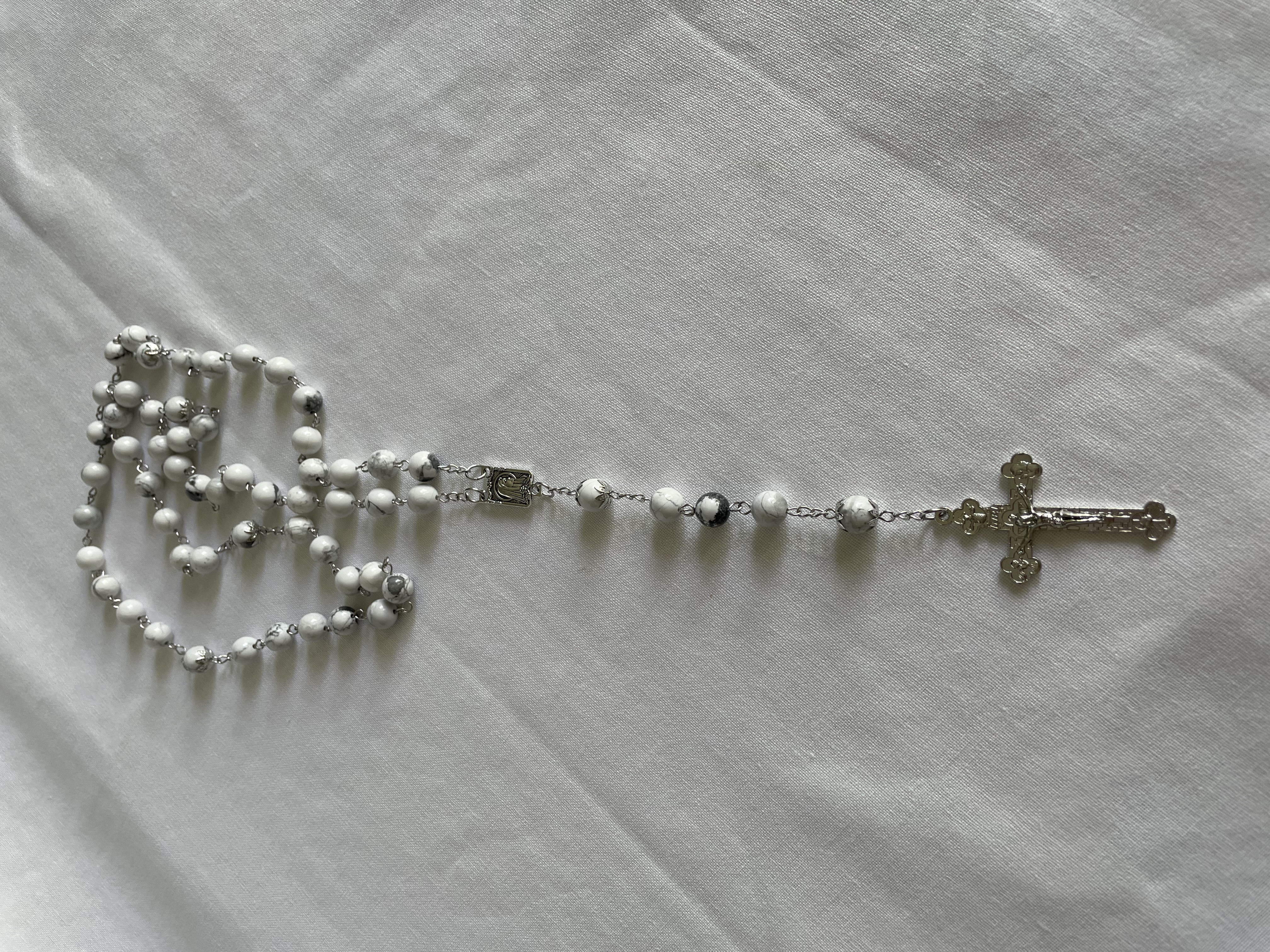 White Howlite Rosary