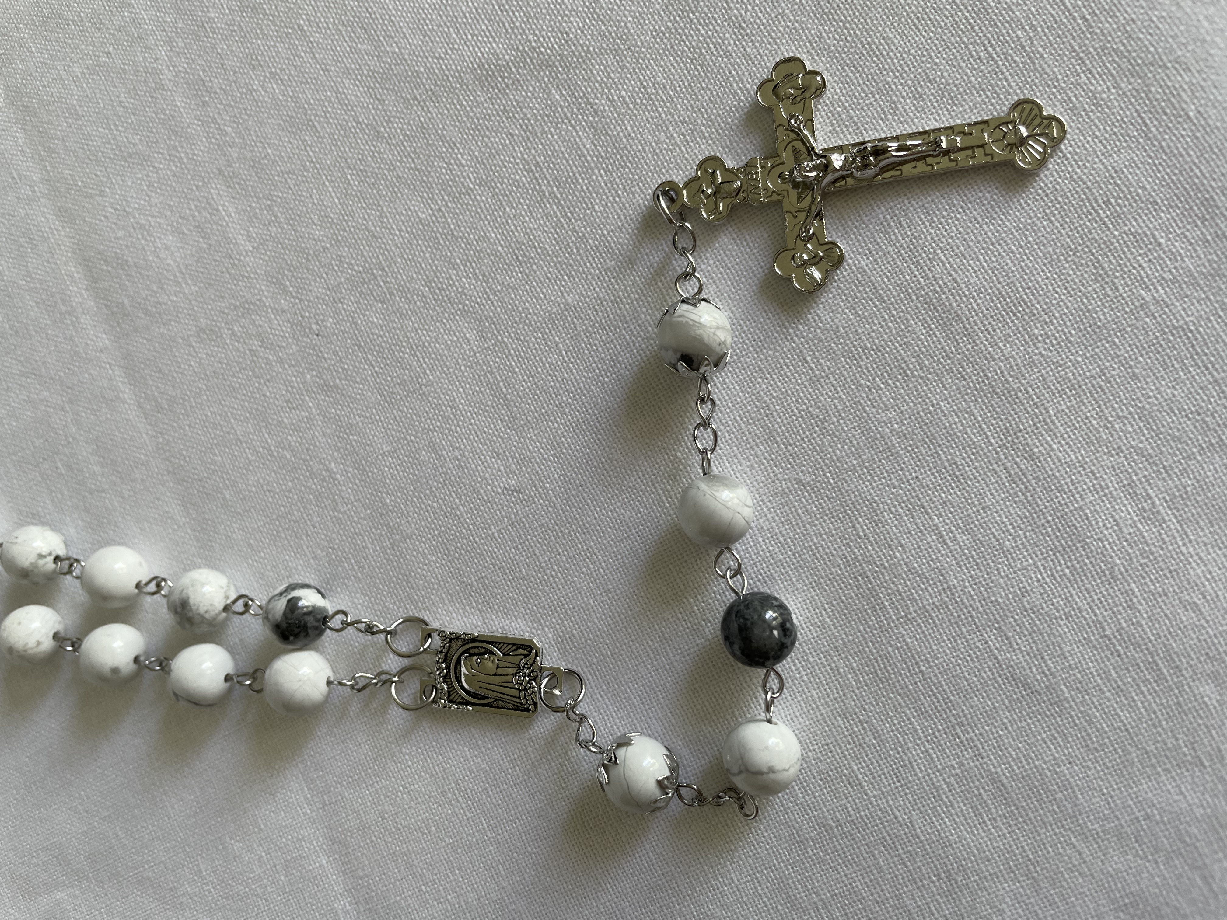 White Howlite Rosary