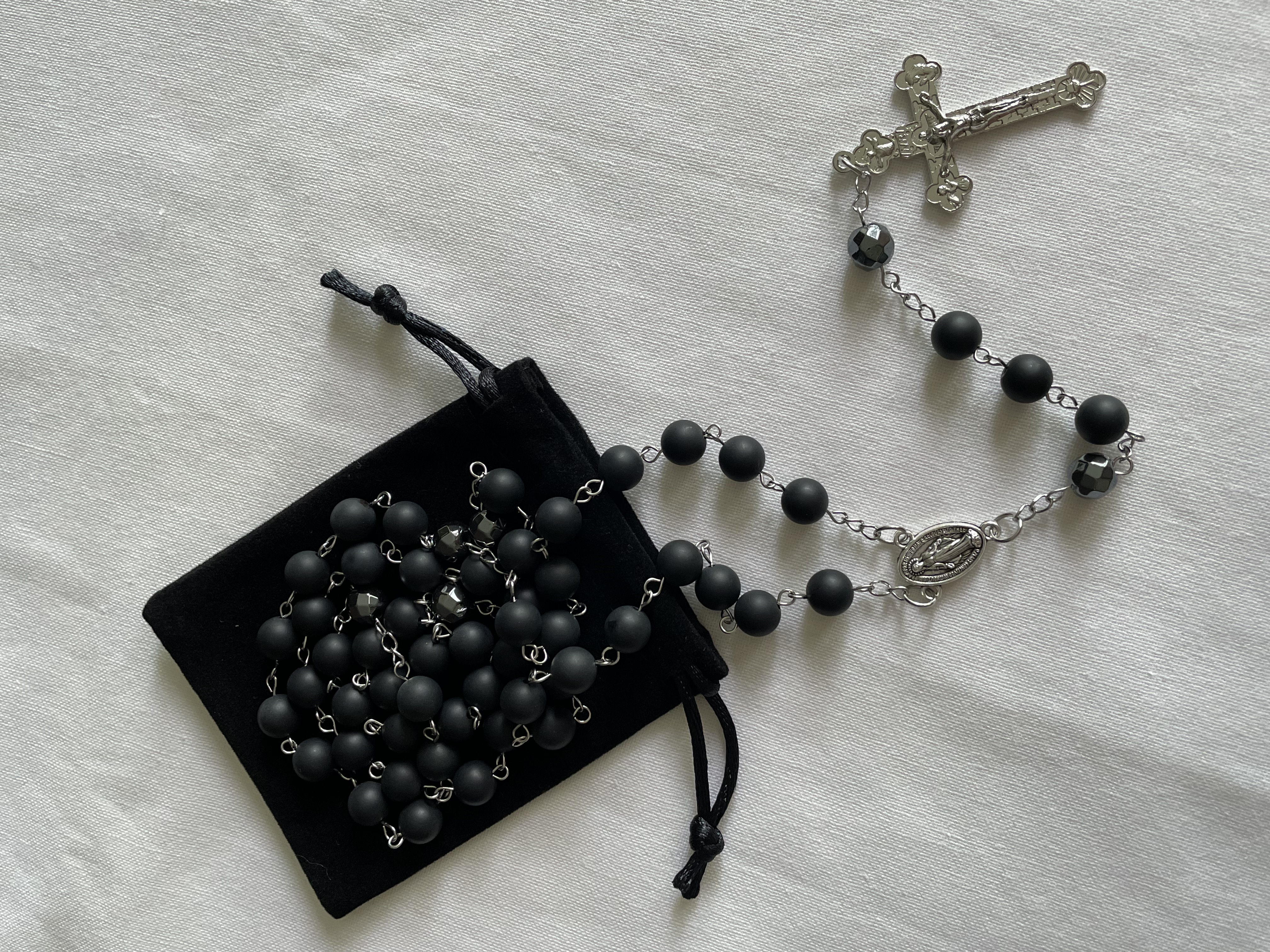 Matte Black Onyx Rosary