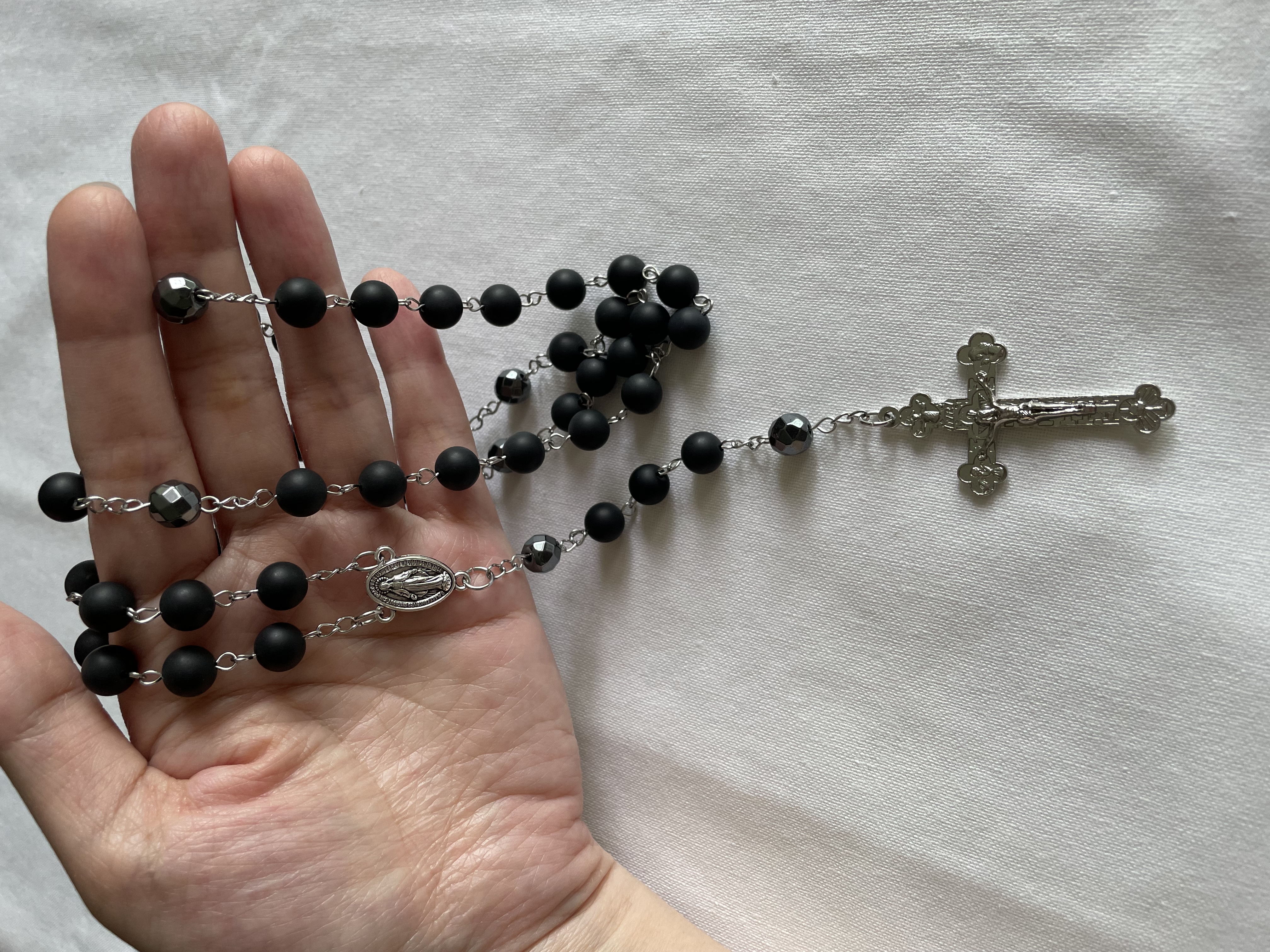 Matte Black Onyx Rosary