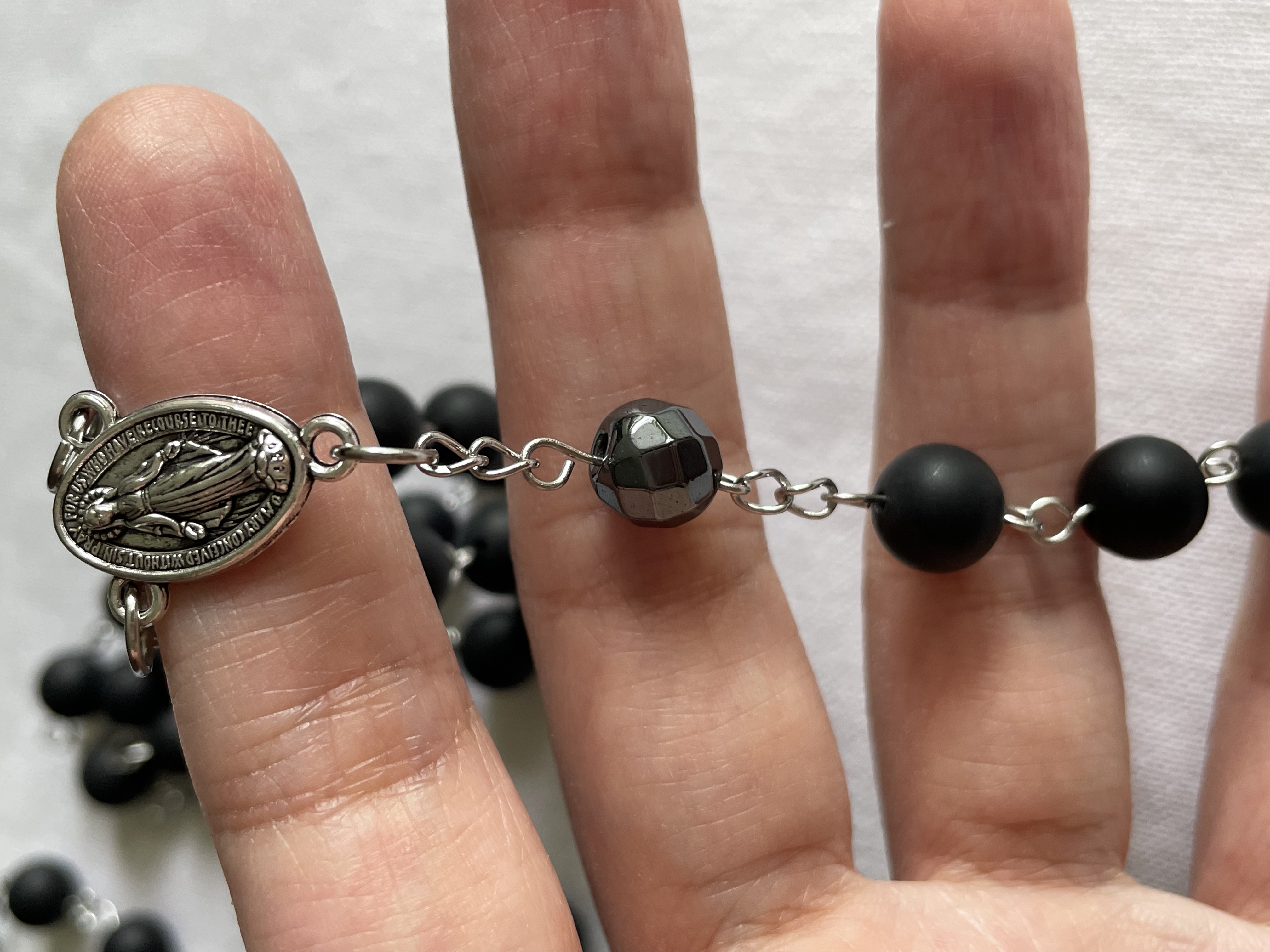 Matte Black Onyx Rosary