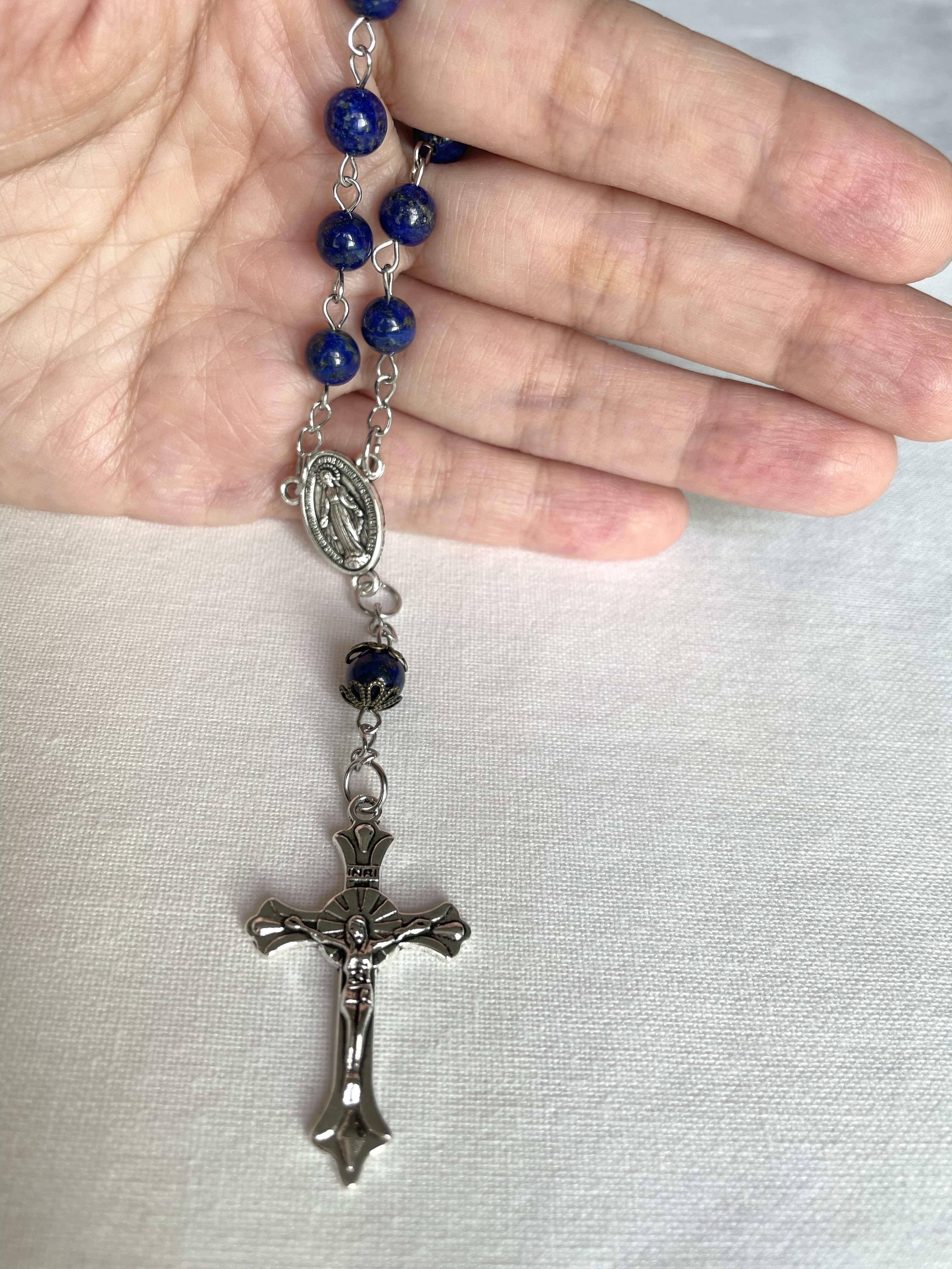Dark Blue Sodalite One Decade Rosary