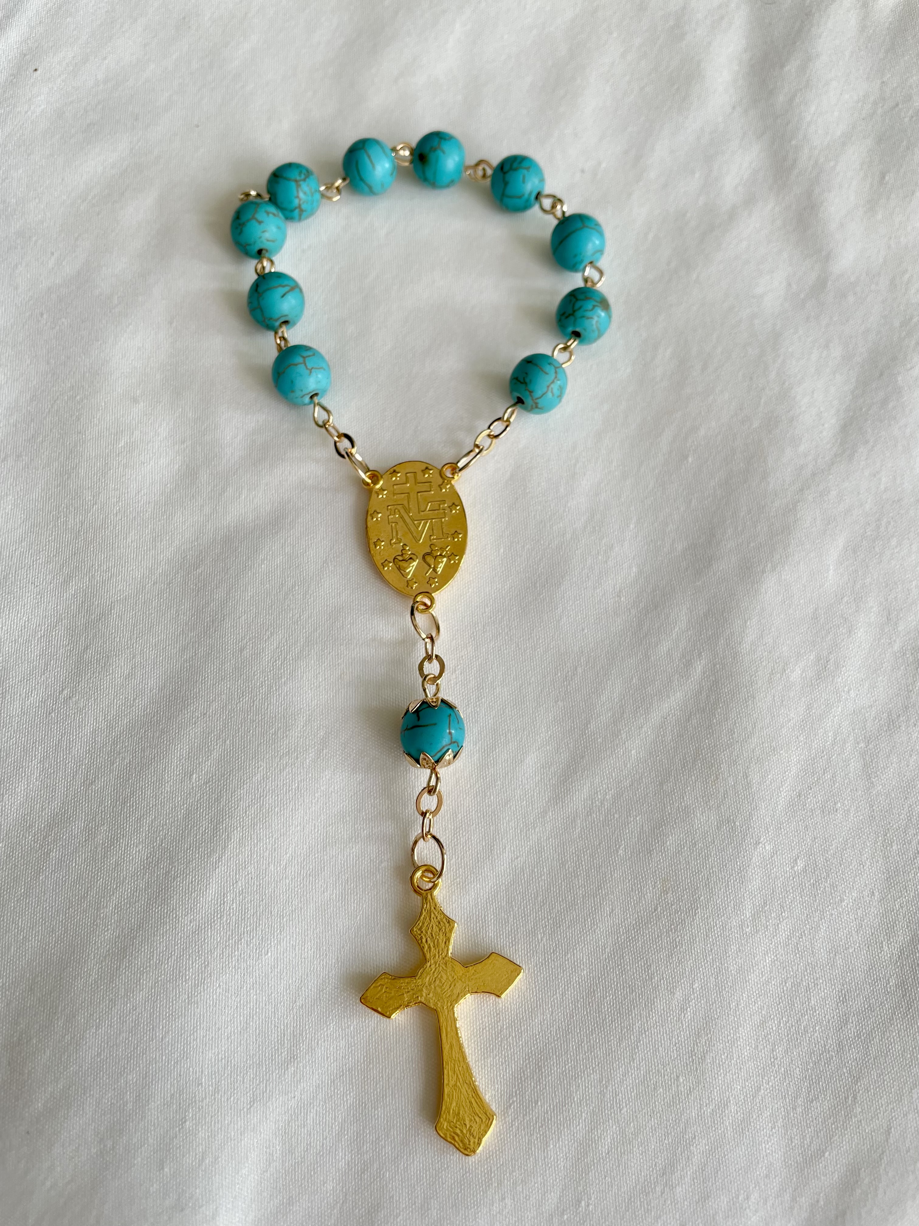 Turquoise Howlite One Decade Rosary