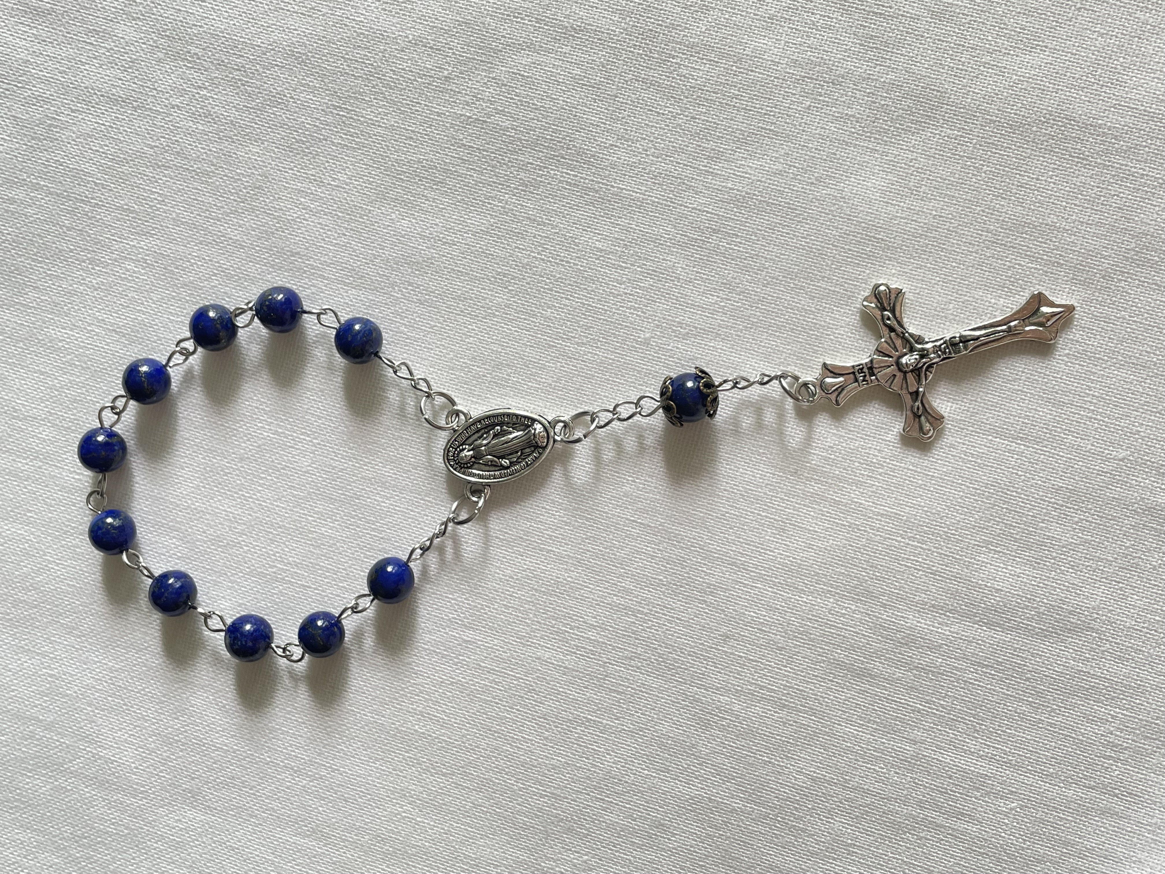 Dark Blue Sodalite One Decade Rosary