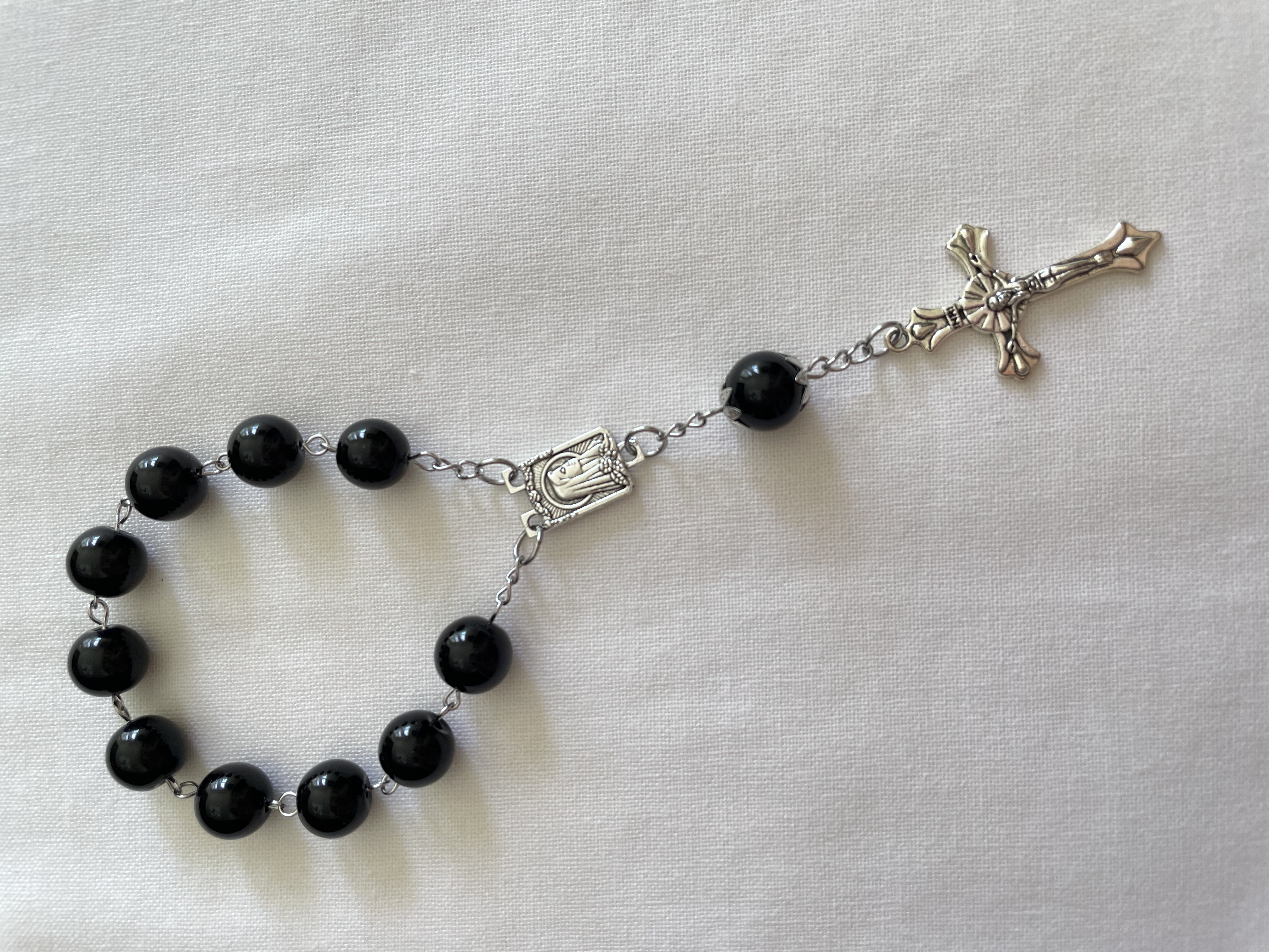 Black Onyx One Decade Rosary