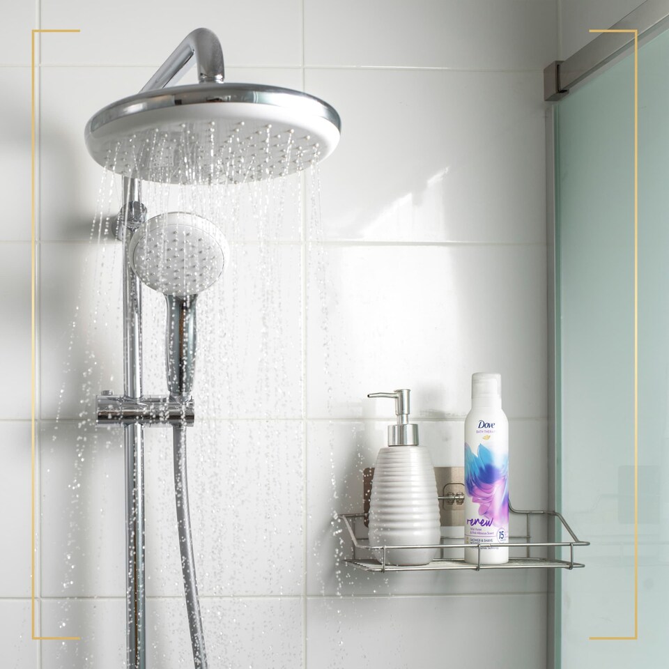 Dove Renew Shower & Shave Mousse Wild Violet & Pink Hibiscus 200ml (PACK 6)