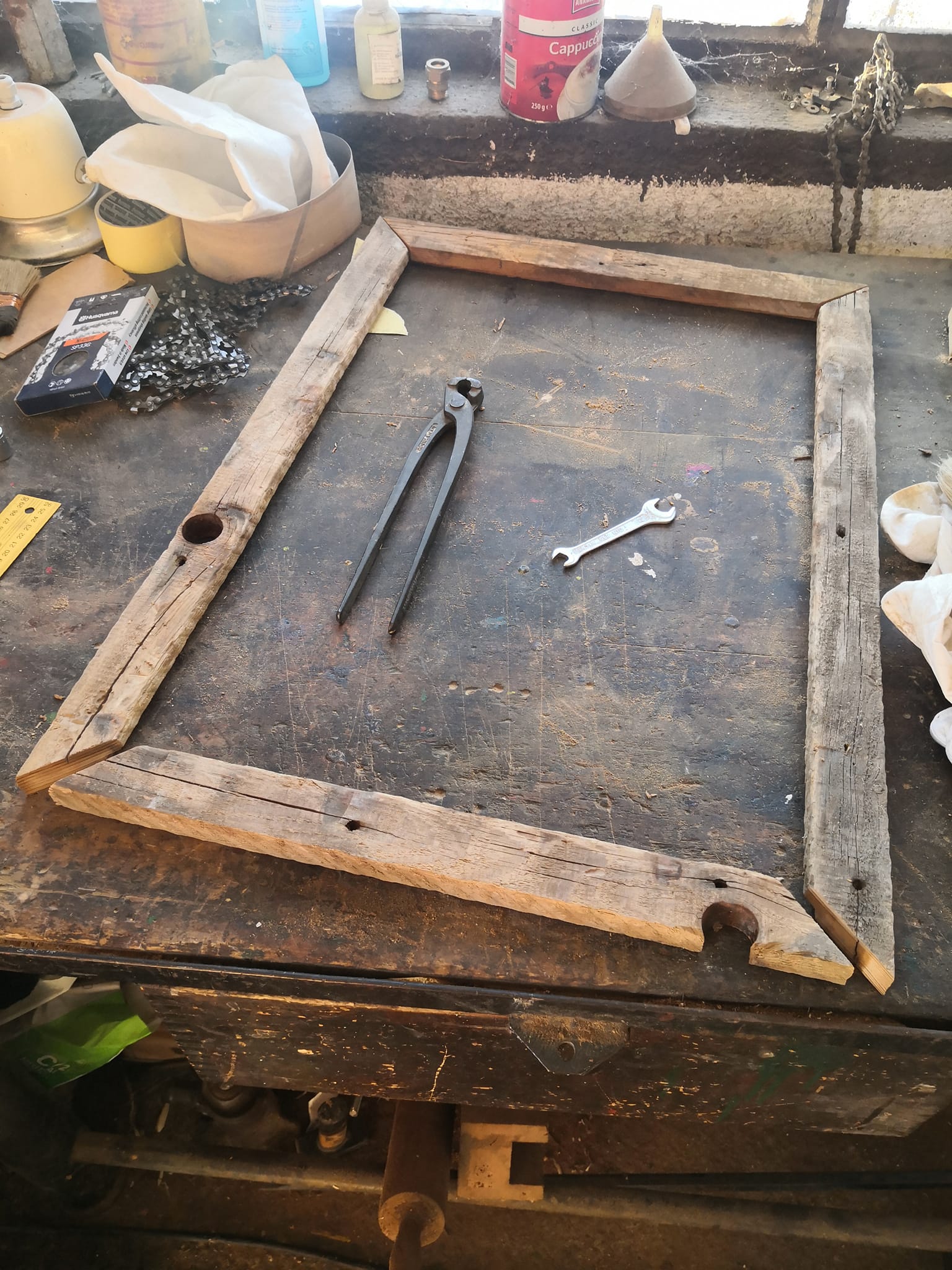 Rustic Wooden Frame 60 x 40 cm