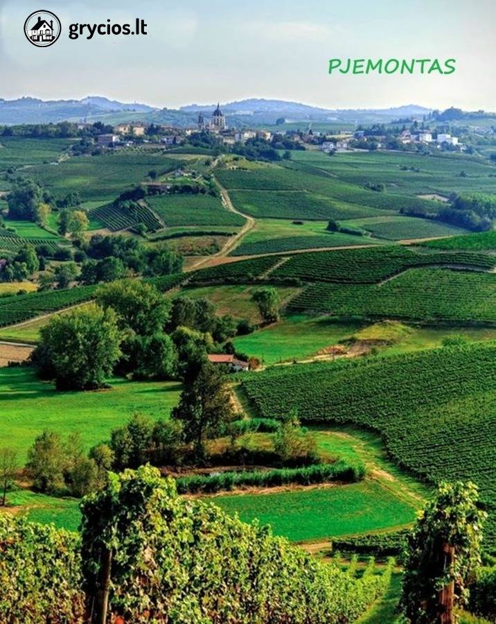 Italijoje, Pjemonto reg., Viale, parduodamas 2 aukštų namas su sodu
