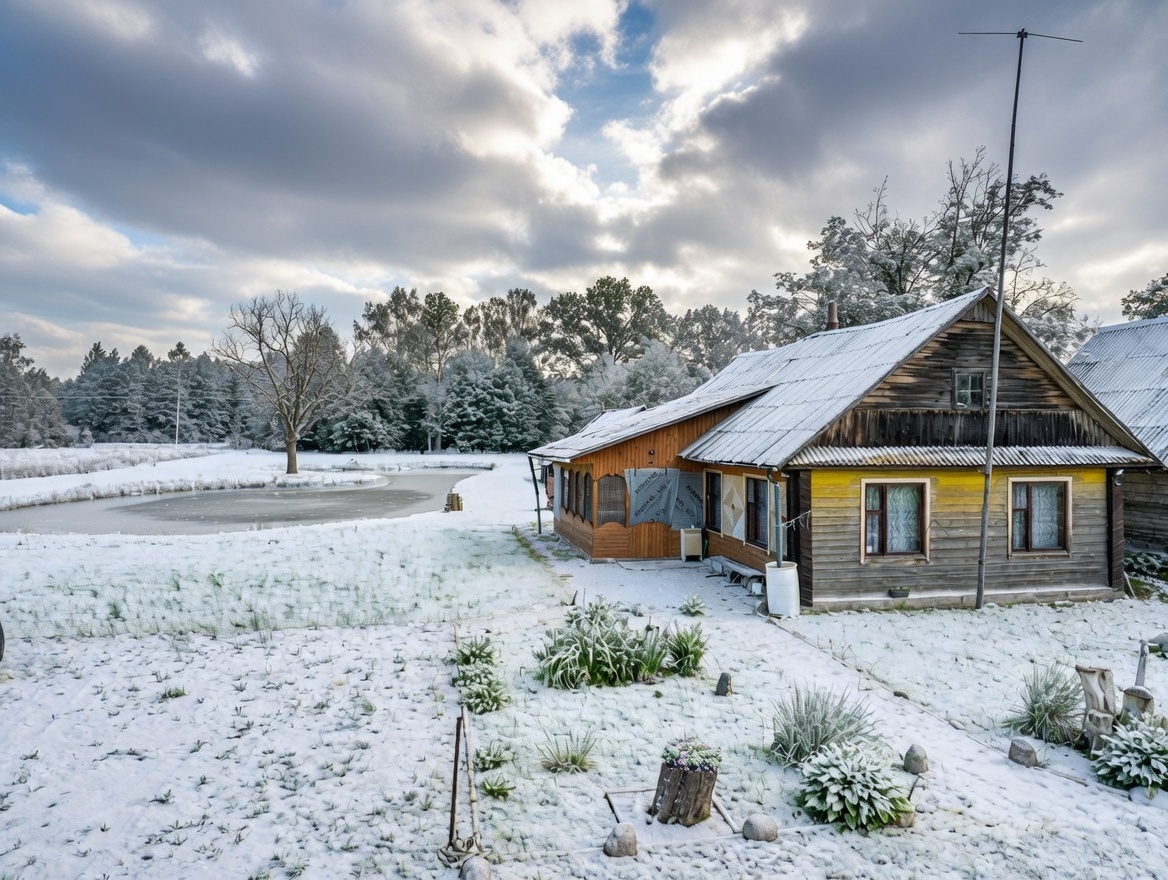 Ignalinos raj., Kelpučių k., parduodama 79,98kv.m. sodyba su tvenkiniu