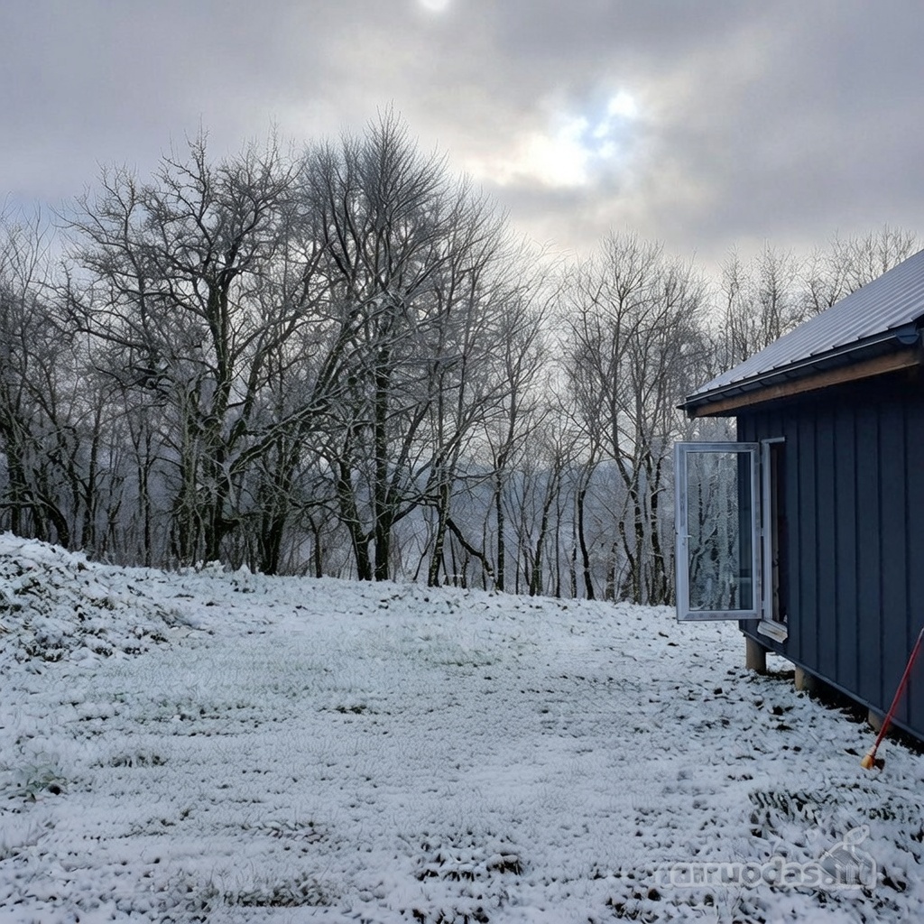 Širvintų rajone, Rusių Rago kaime, parduodamas karkasinis namas