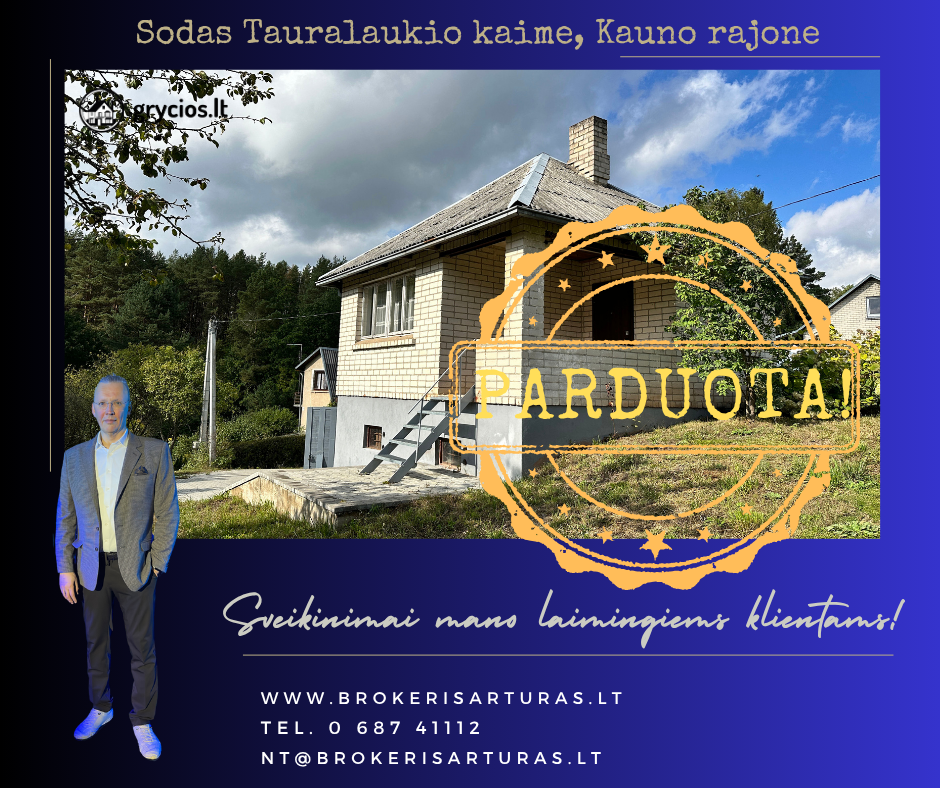 Kauno rajone, Tauralaukyje, SB Kanklės, parduodamas sodo namas 