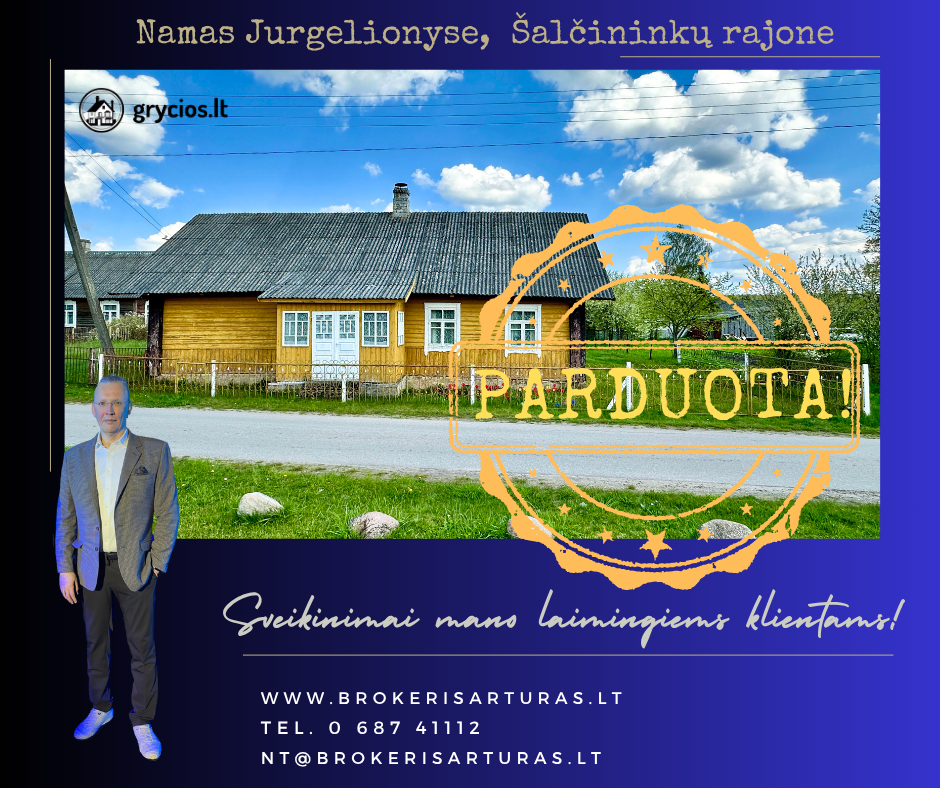 Šalčininkų raj., Jurgelionių kaime, parduodamas 72,56 kv.m. namas su 58 a sklypu