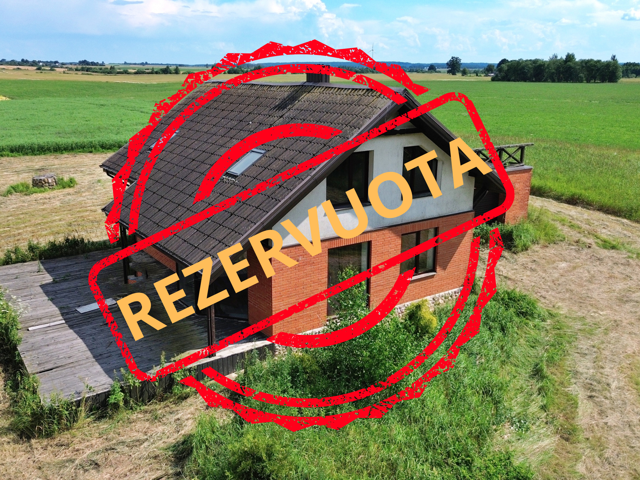 Kaišiadorių rajone, Pazaliesės kaime, prie miško, parduodamas namas