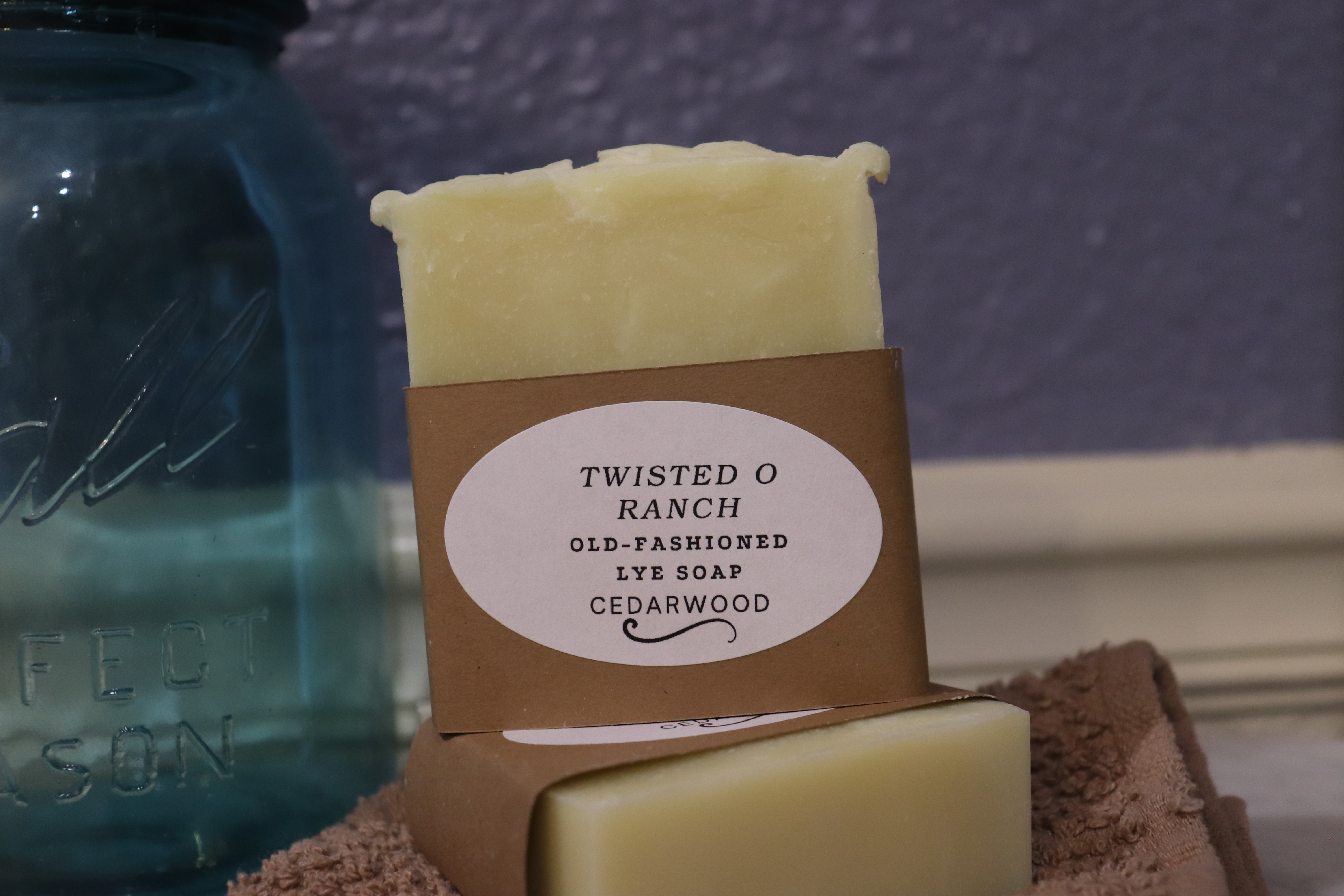 Old fashioned lye soap 5 bar set