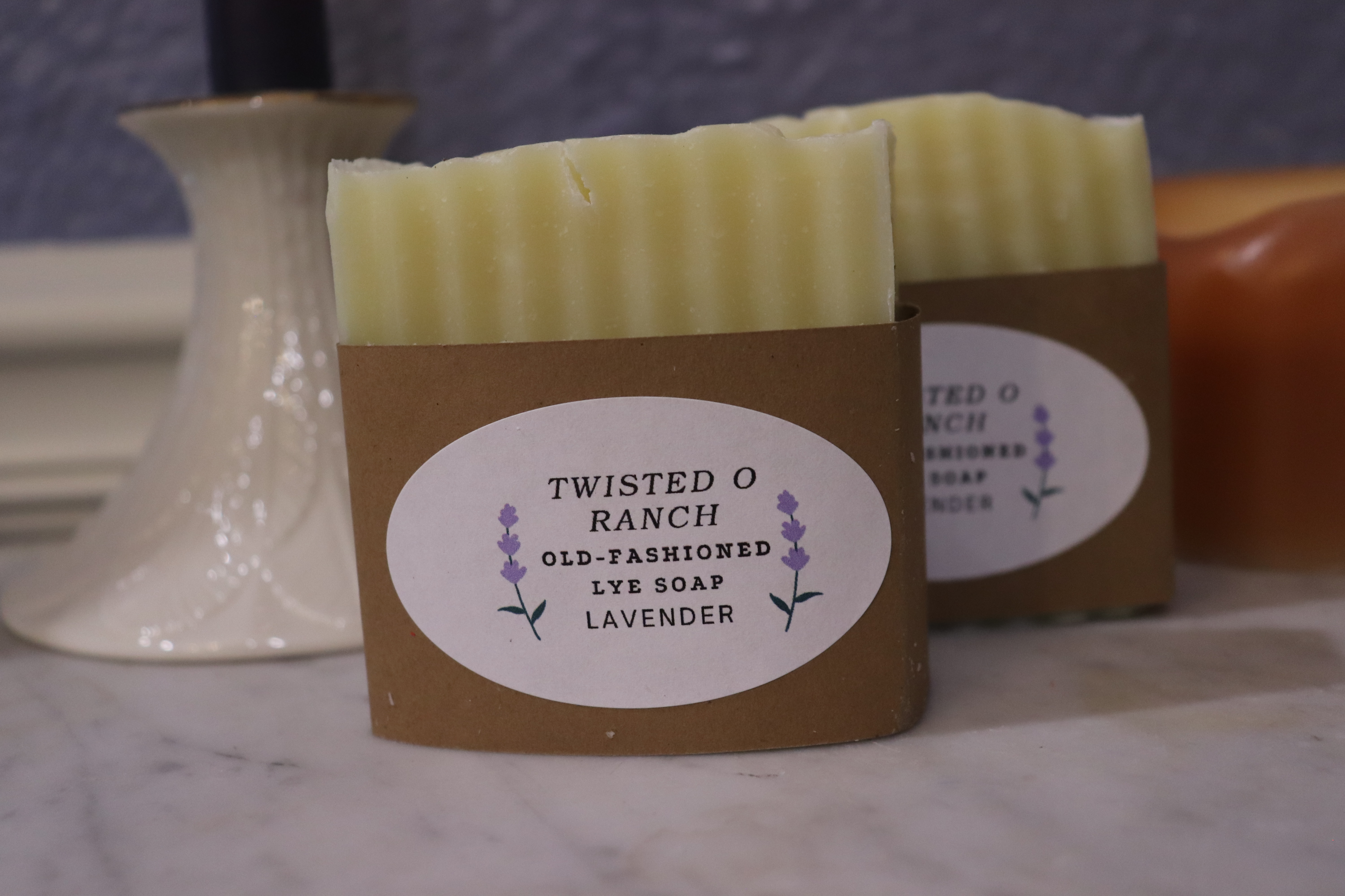 Old fashioned lye soap 5 bar set