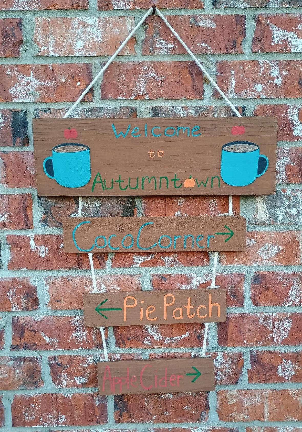Autumn Sign Wooden