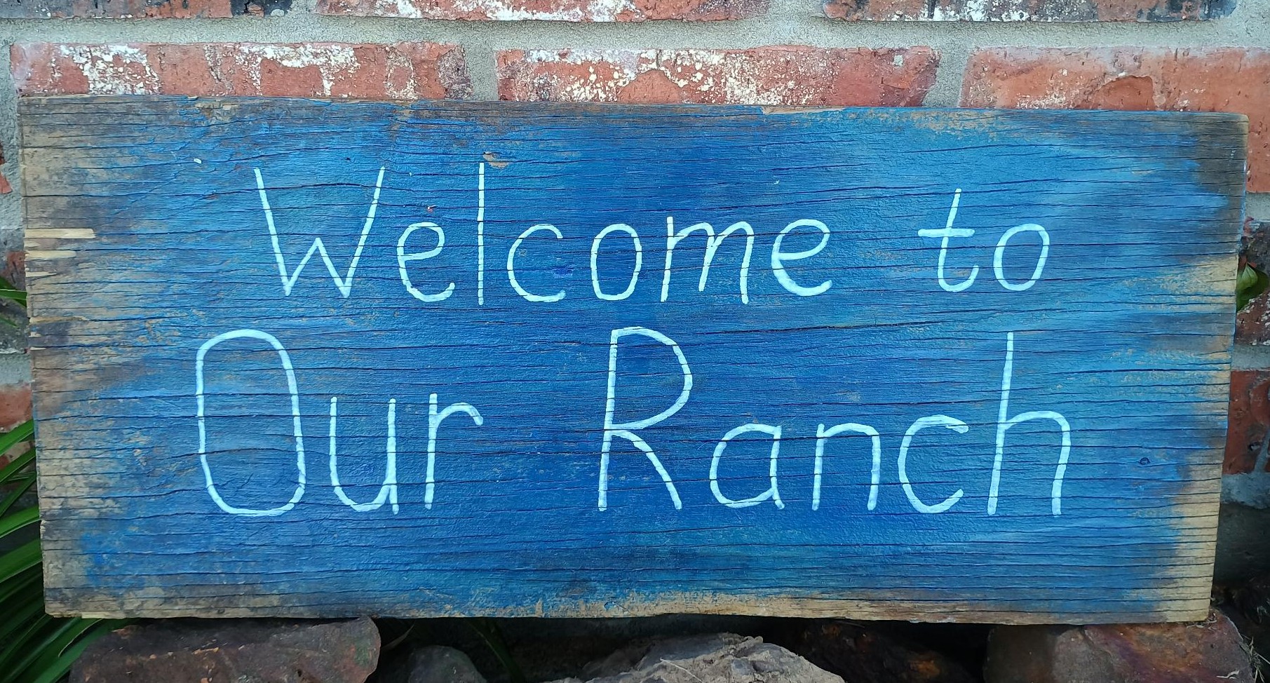 Welcome to Our Ranch Sign