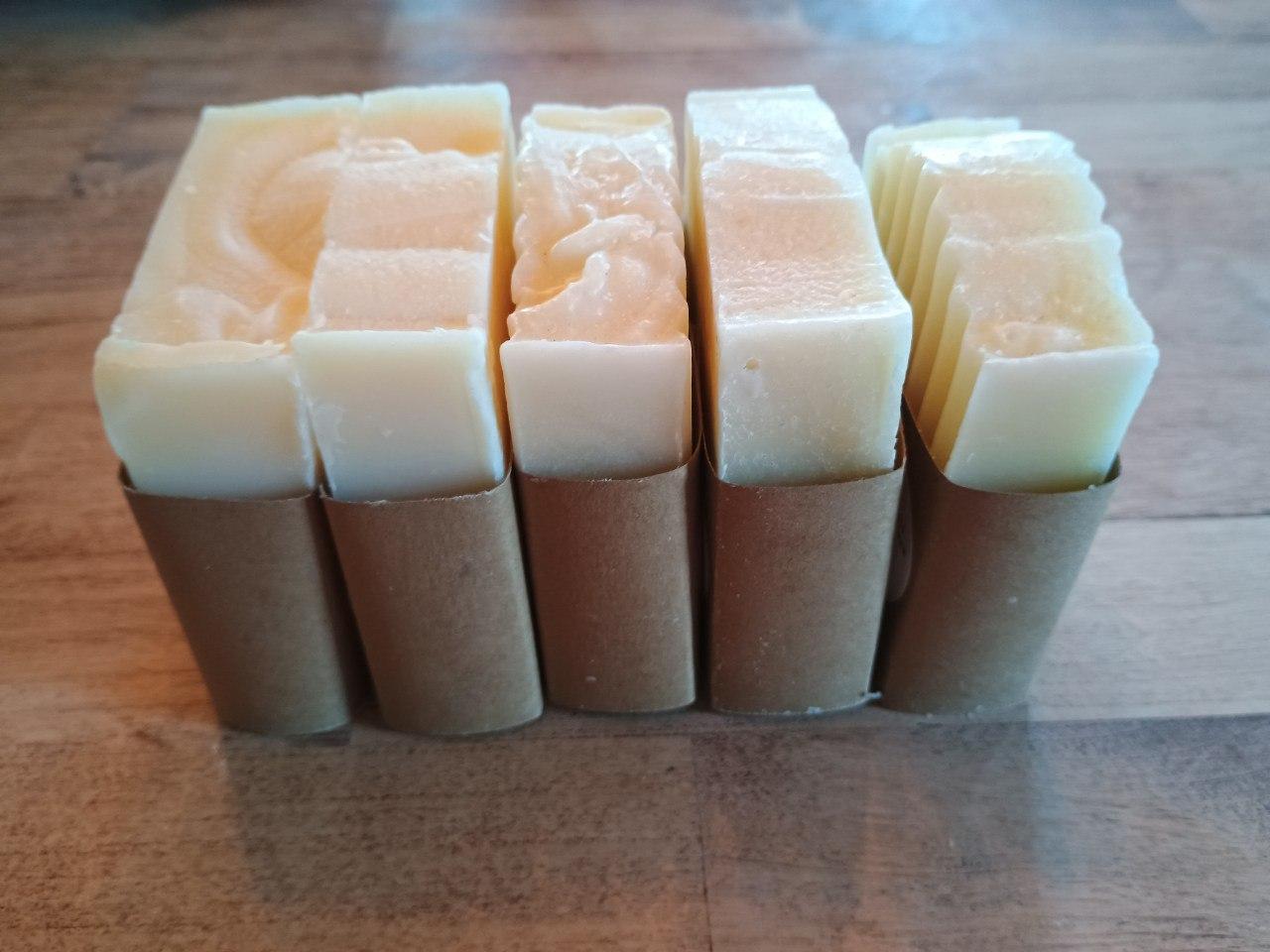 Old fashioned lye soap 5 bar set