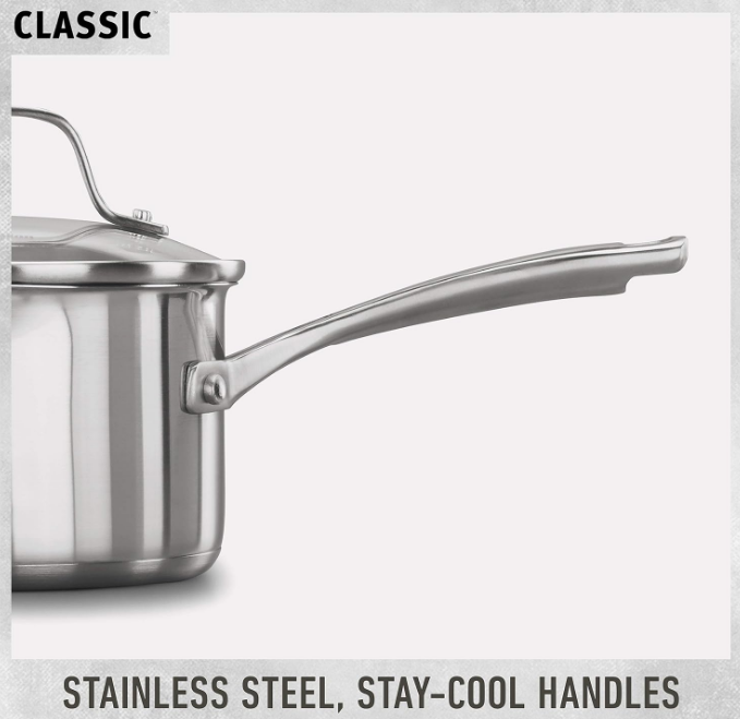 Classic Stainless Steel 10-Piece Cookware Set