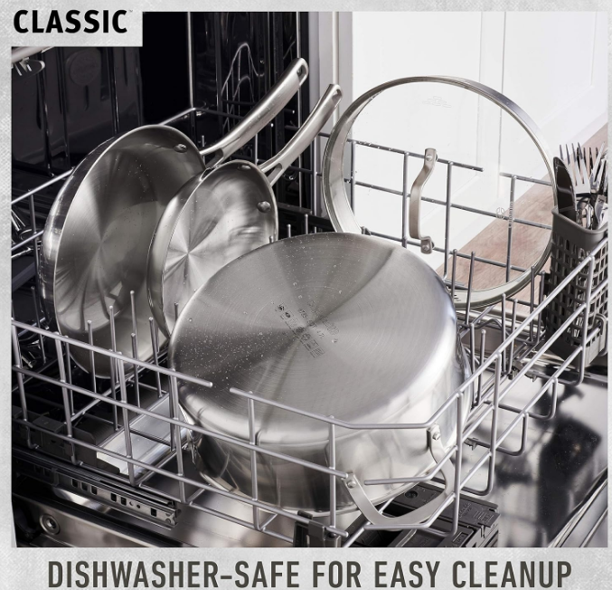 Classic Stainless Steel 10-Piece Cookware Set