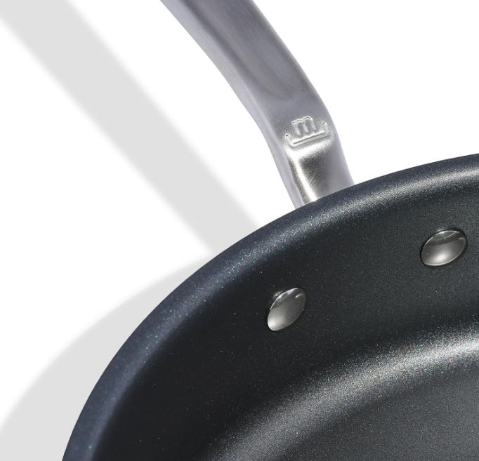 Cookware - 3.5 Quart Non Stick Saute Pan With Lid - 5 Ply Stainless Clad - Professional Cookware - Crafted in Italy - Induction Compatible