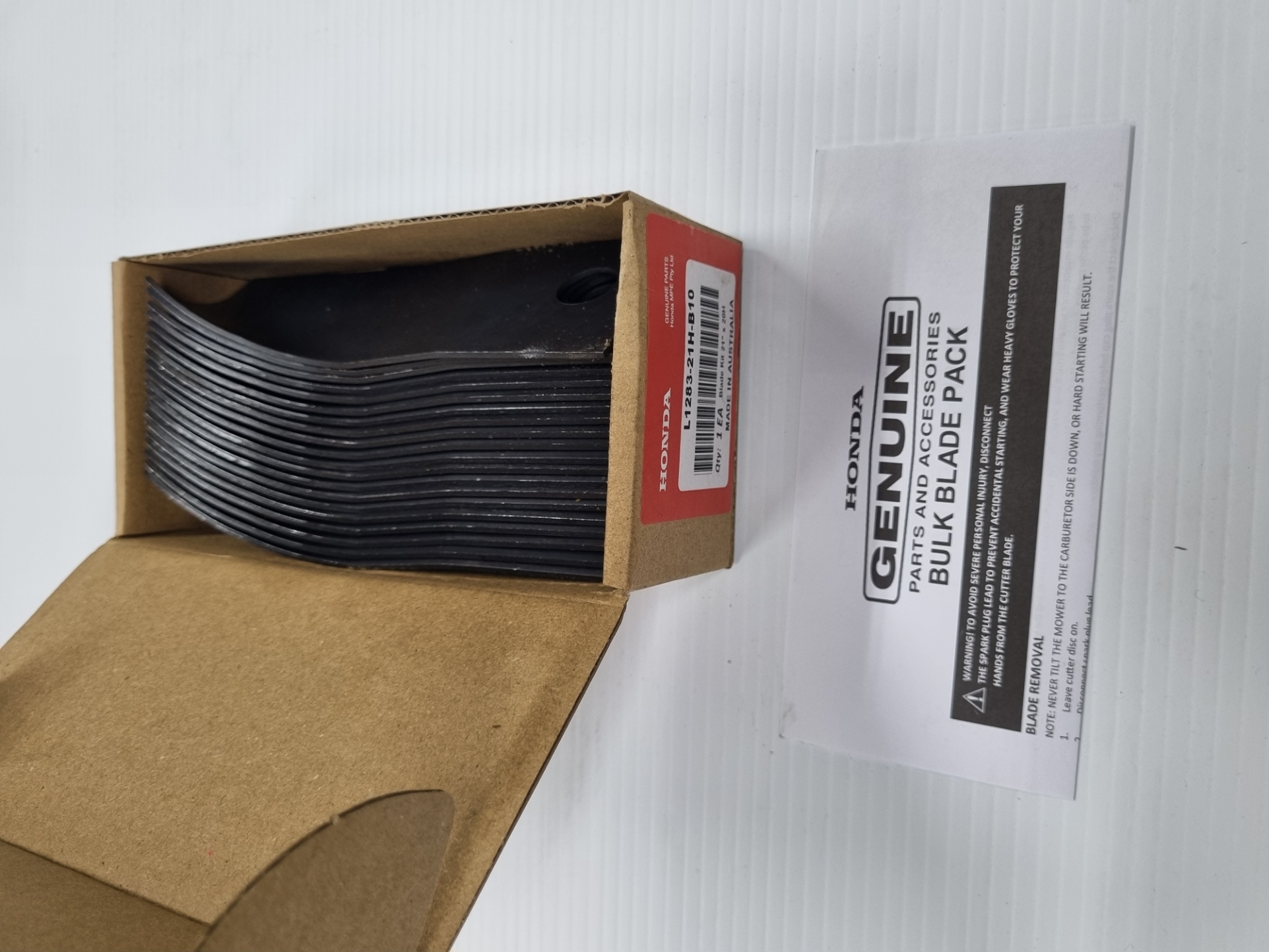 HONDA BULK BLADE,21 LO X10 PAIR L128321LB10