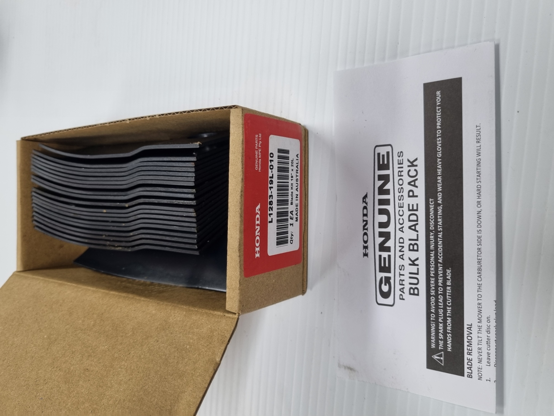 HONDA BULK BLADE,19 LO X10 PAIR L128319L010