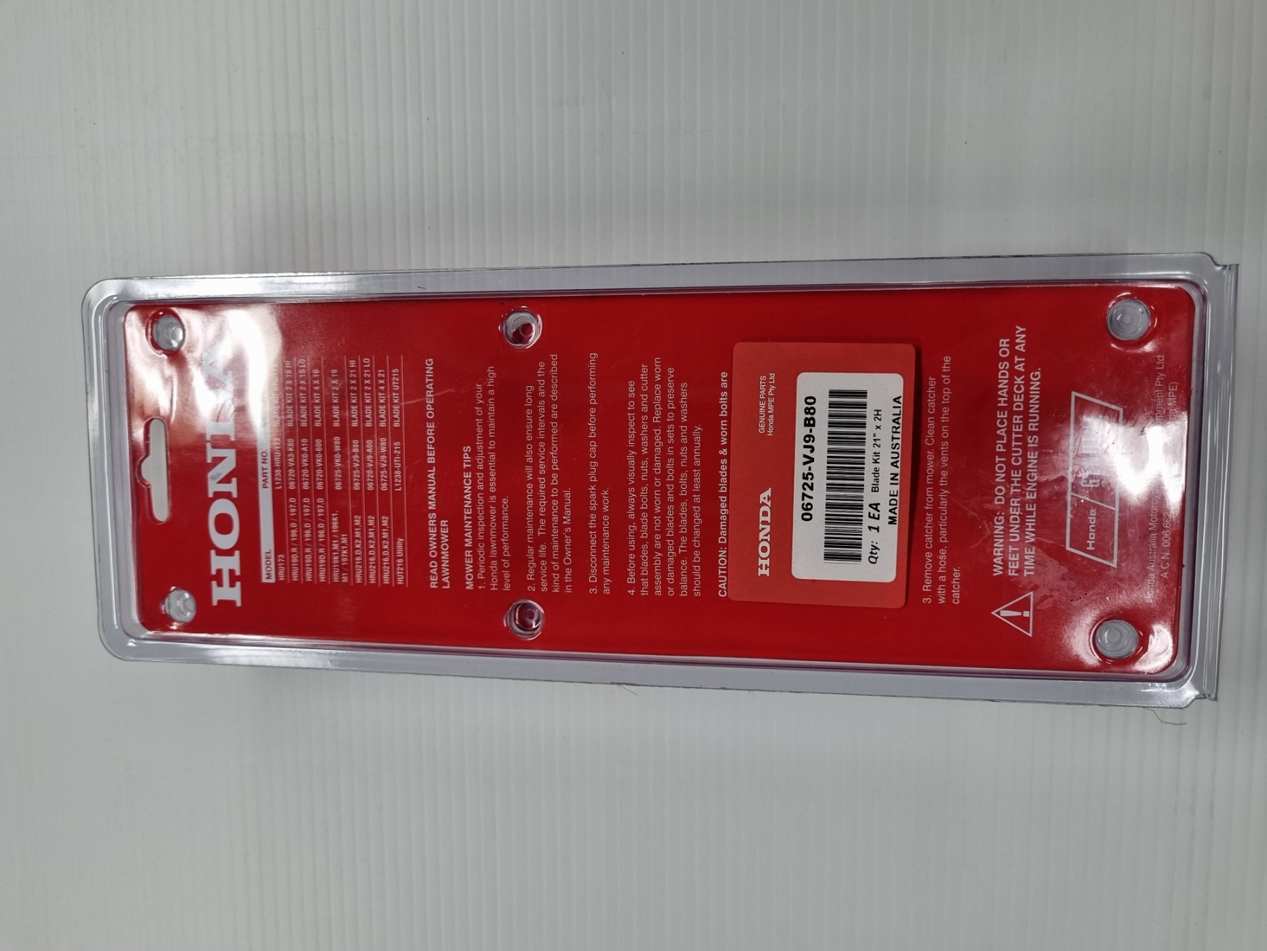 Honda 21" HRU216 Blade HiLift 06725VJ9B80